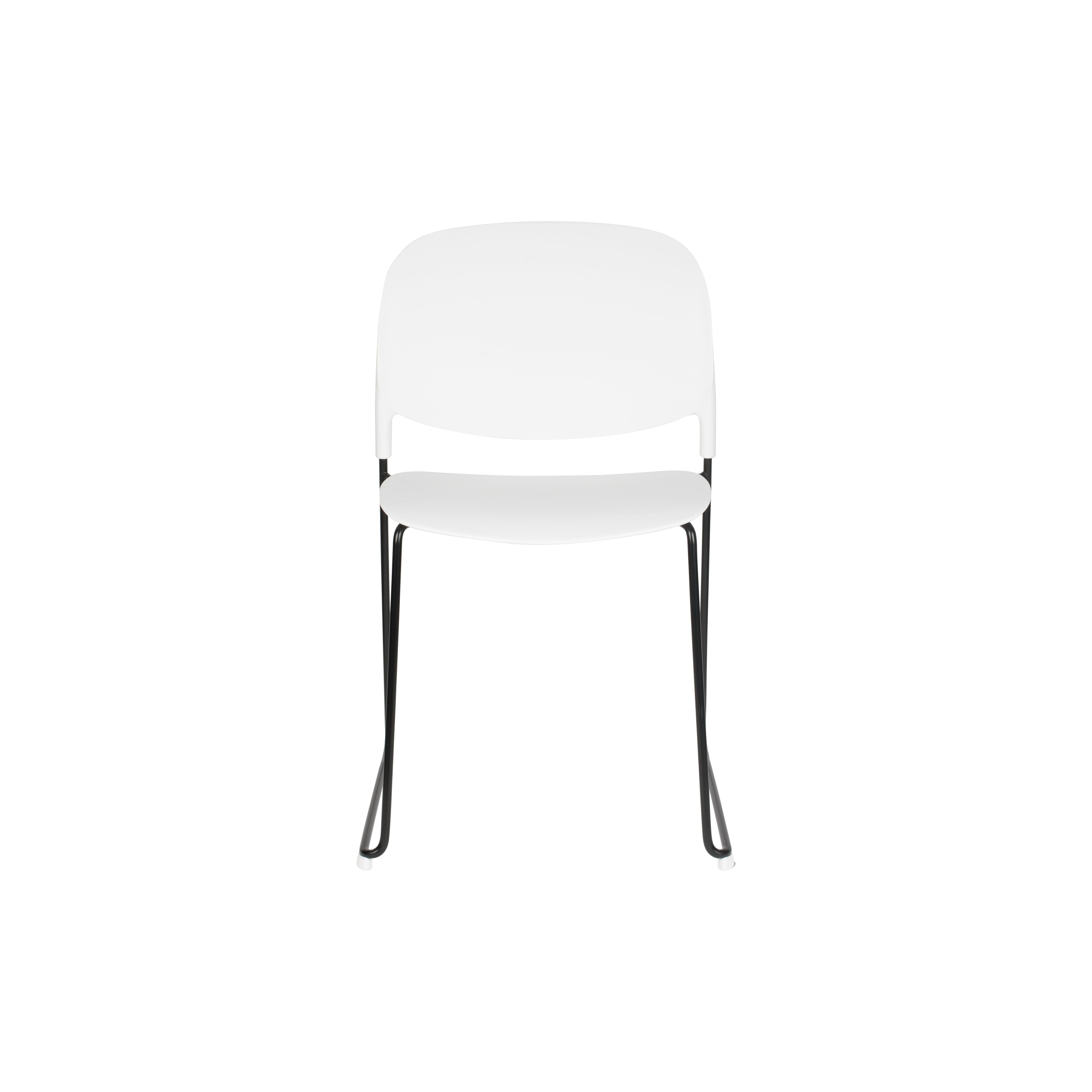 Chair stacks white | 4 pieces