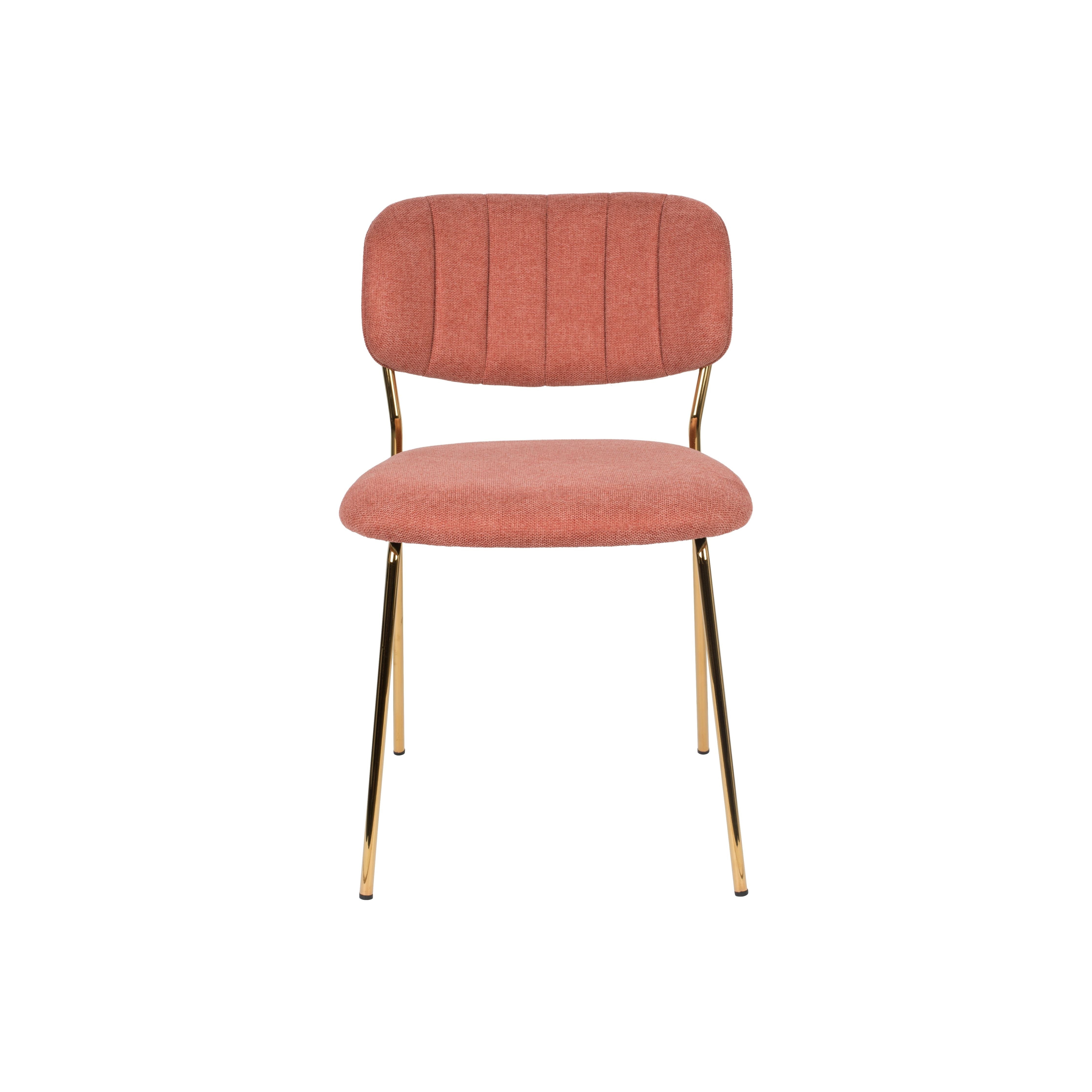 Chair jolien gold/pink | 2 pieces