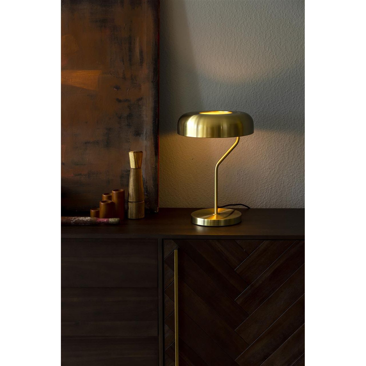 Desk lamp eclipse brass