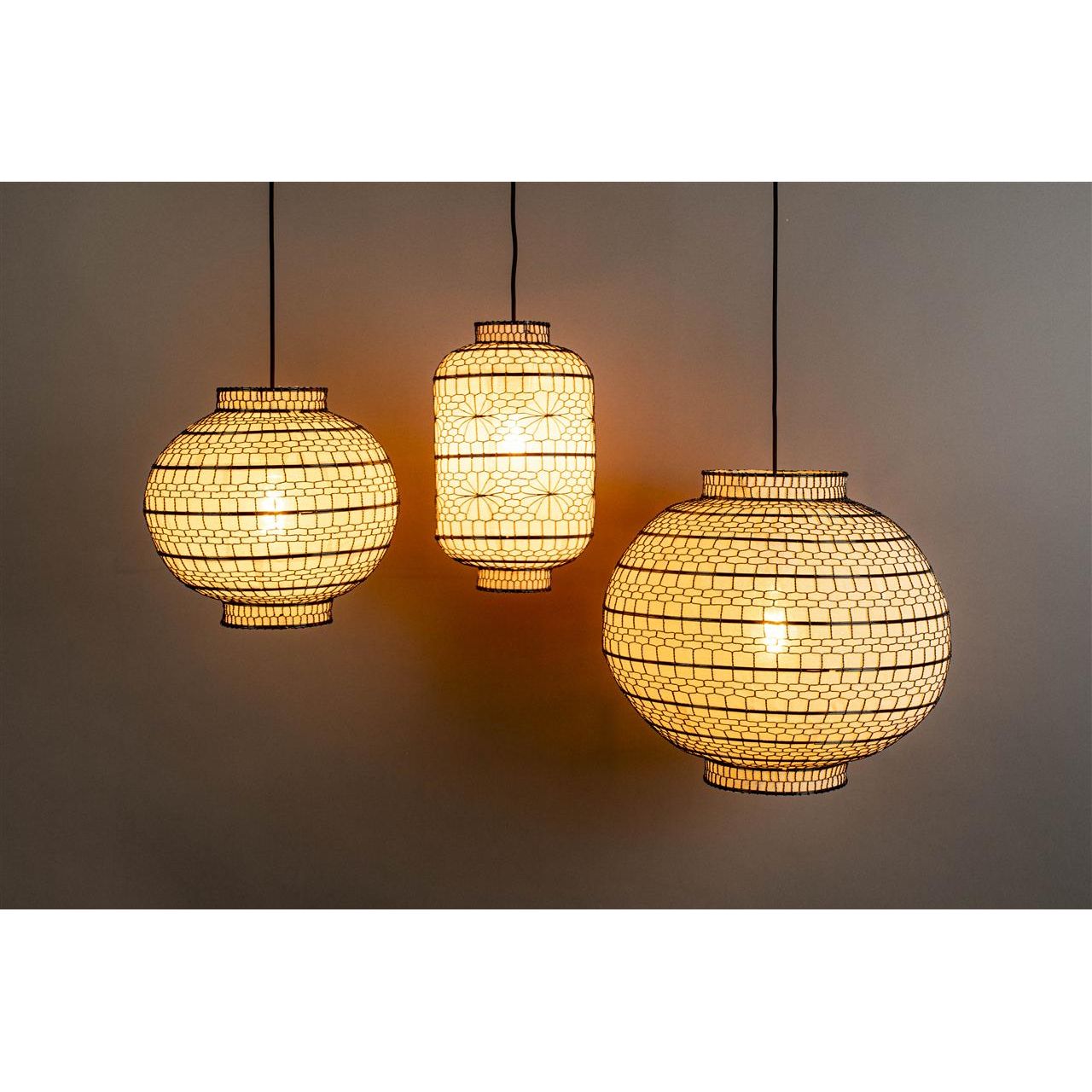 Pendant lamp ming round 45