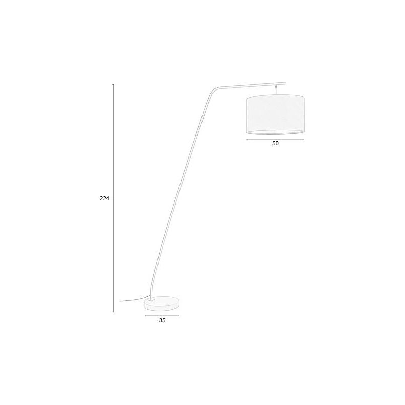 Vloerlamp martine white