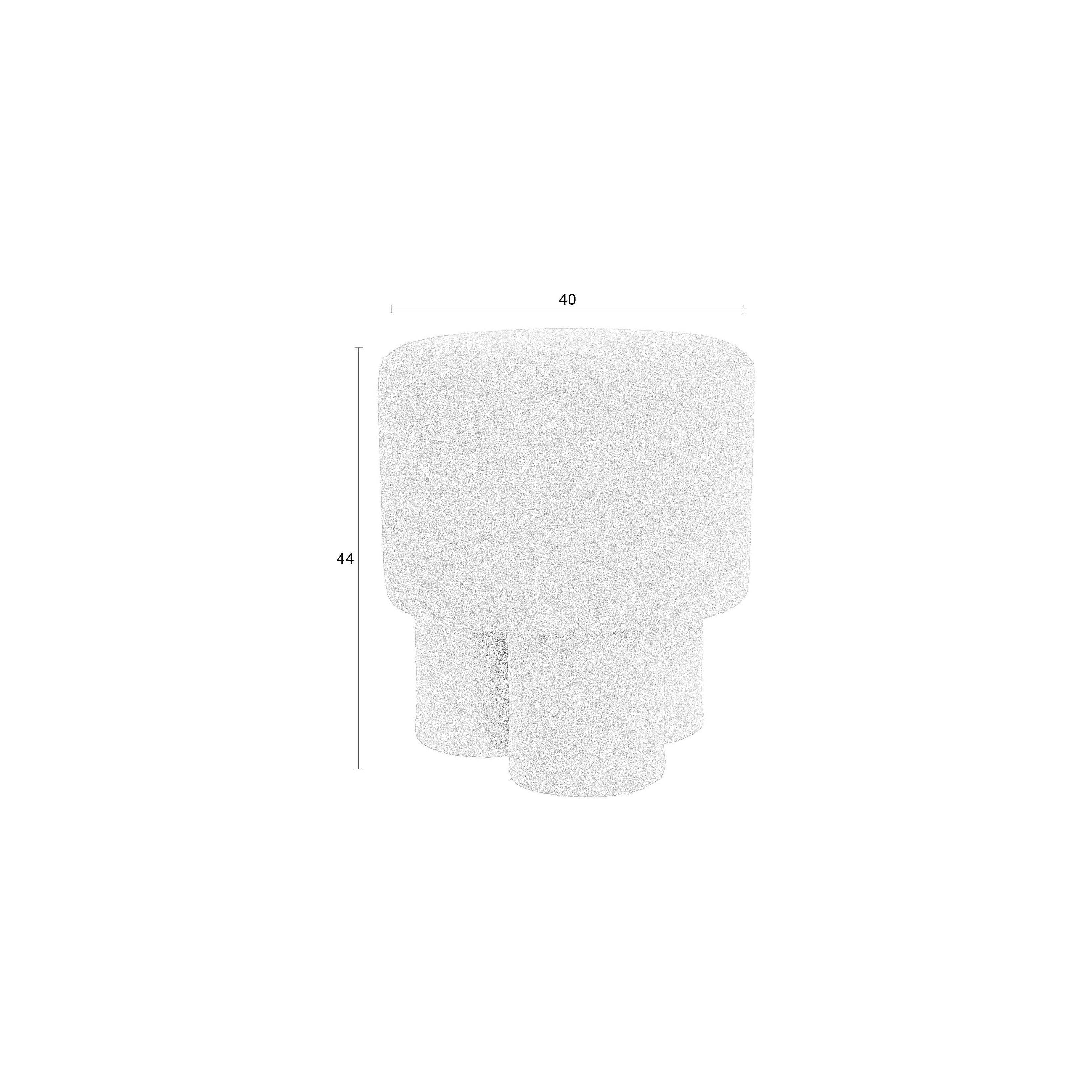 Poef marcos red brown