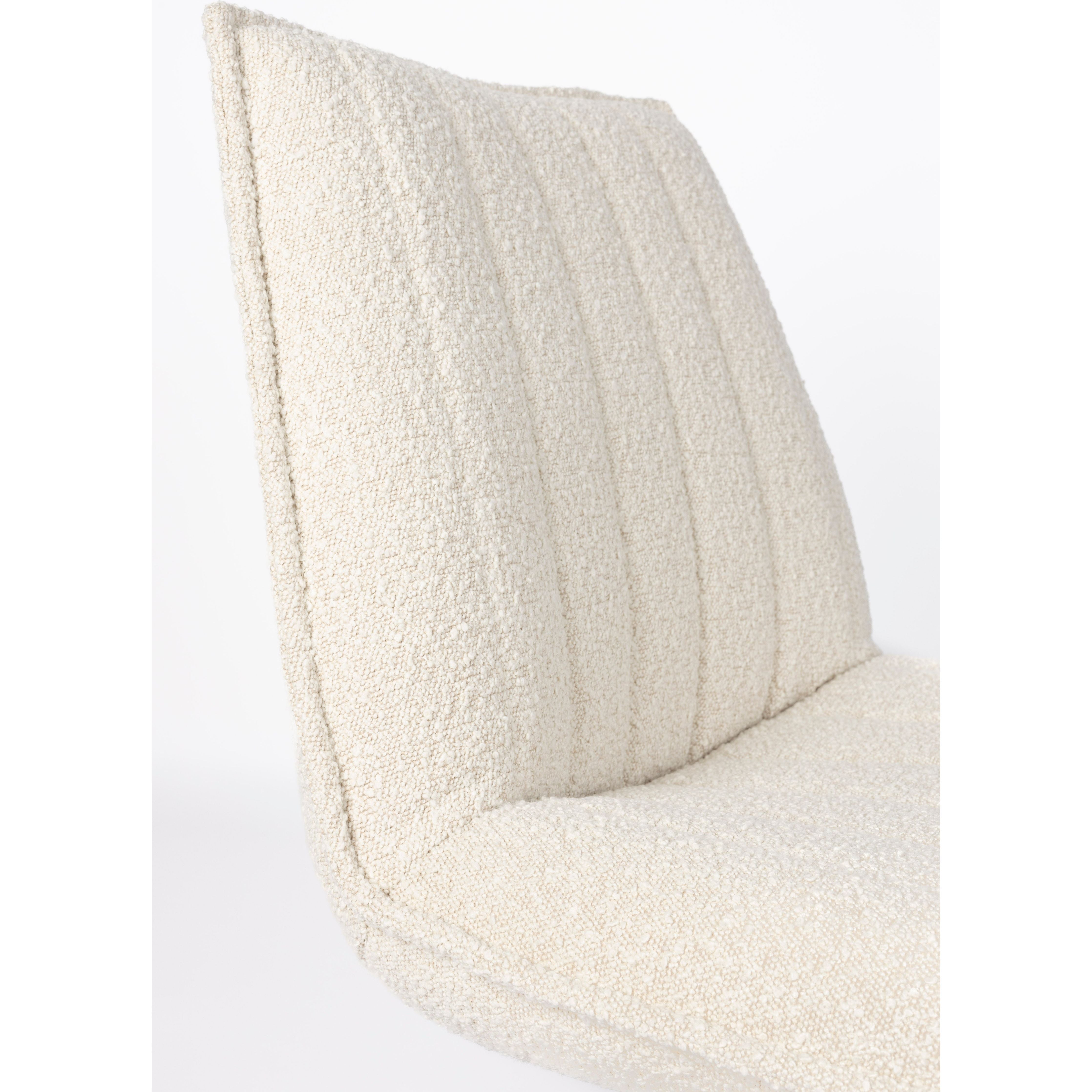 Fauteuil jax off white bouclé