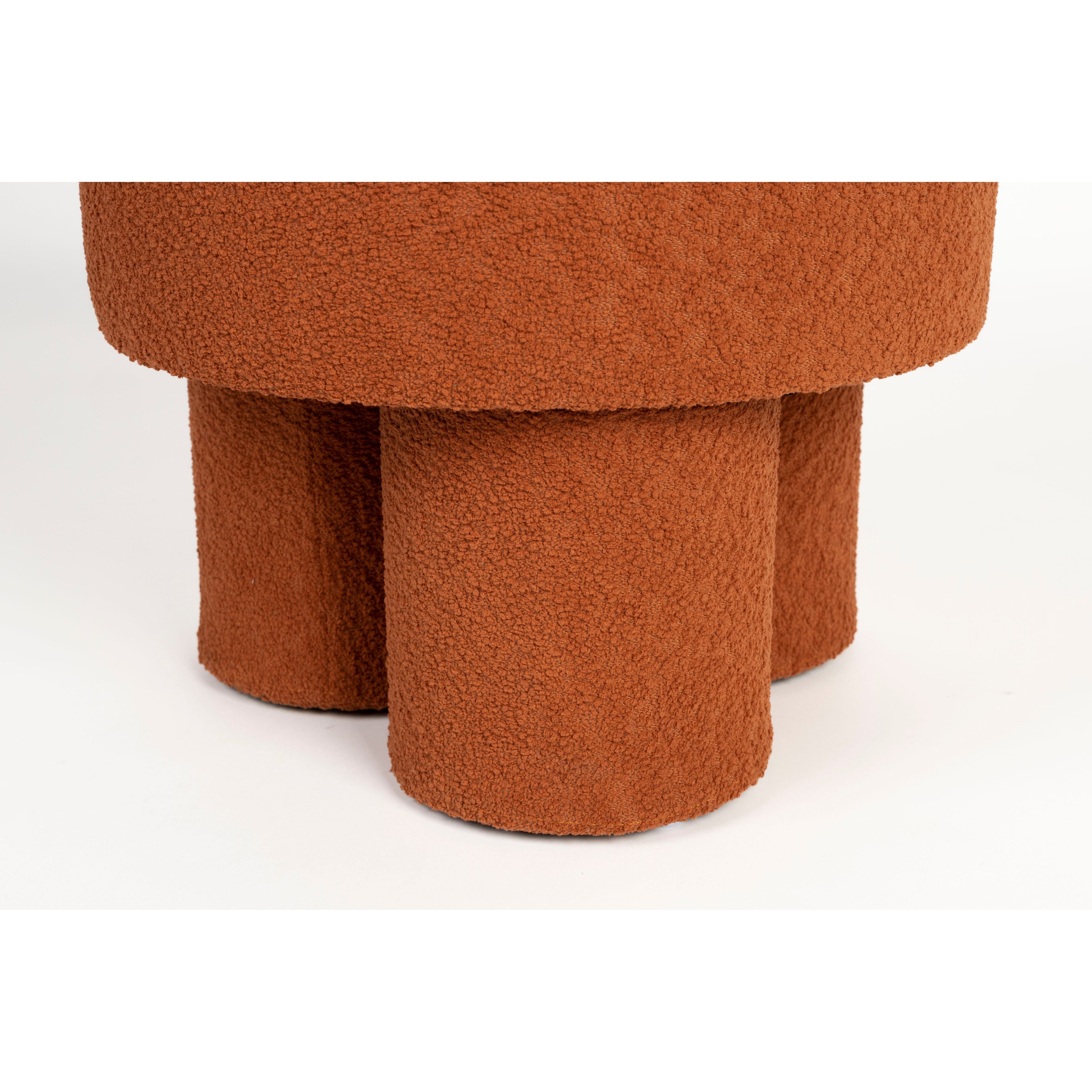 Pouf marcos red brown