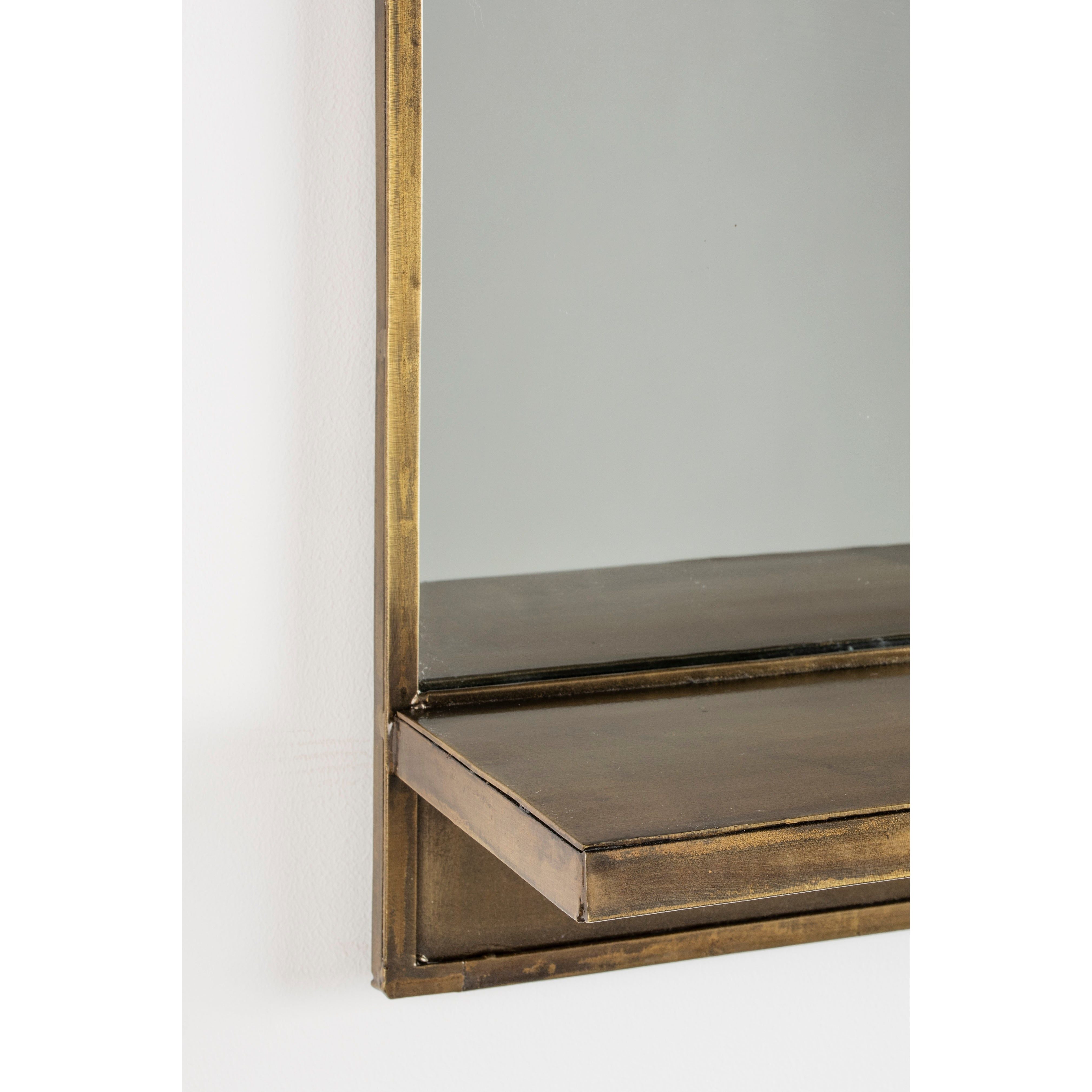 Mirror shelf feyza horizontal brass