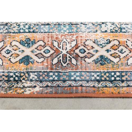 Carpet mahal blue/brick 170x240
