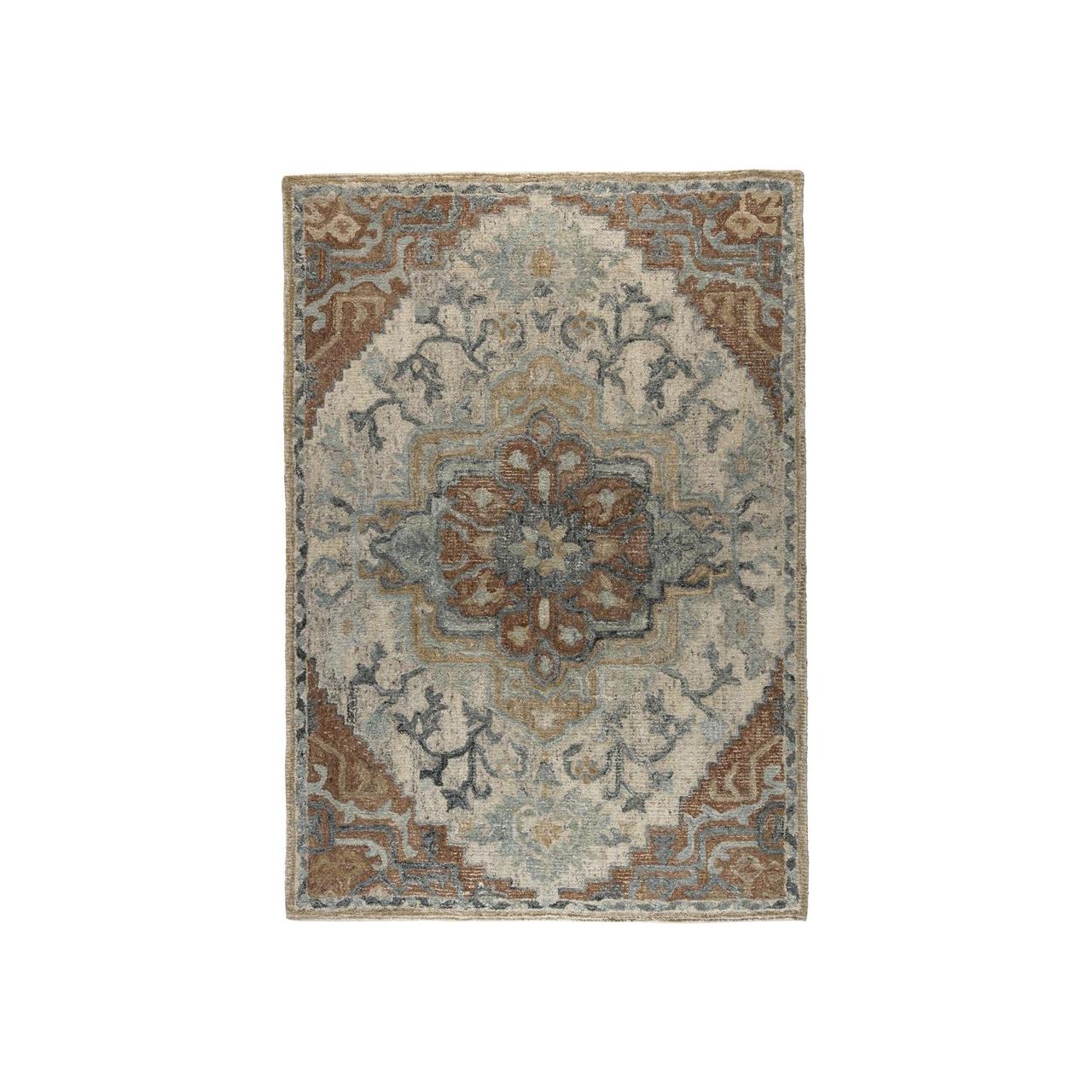 Carpet amori 160x230 blue/brick