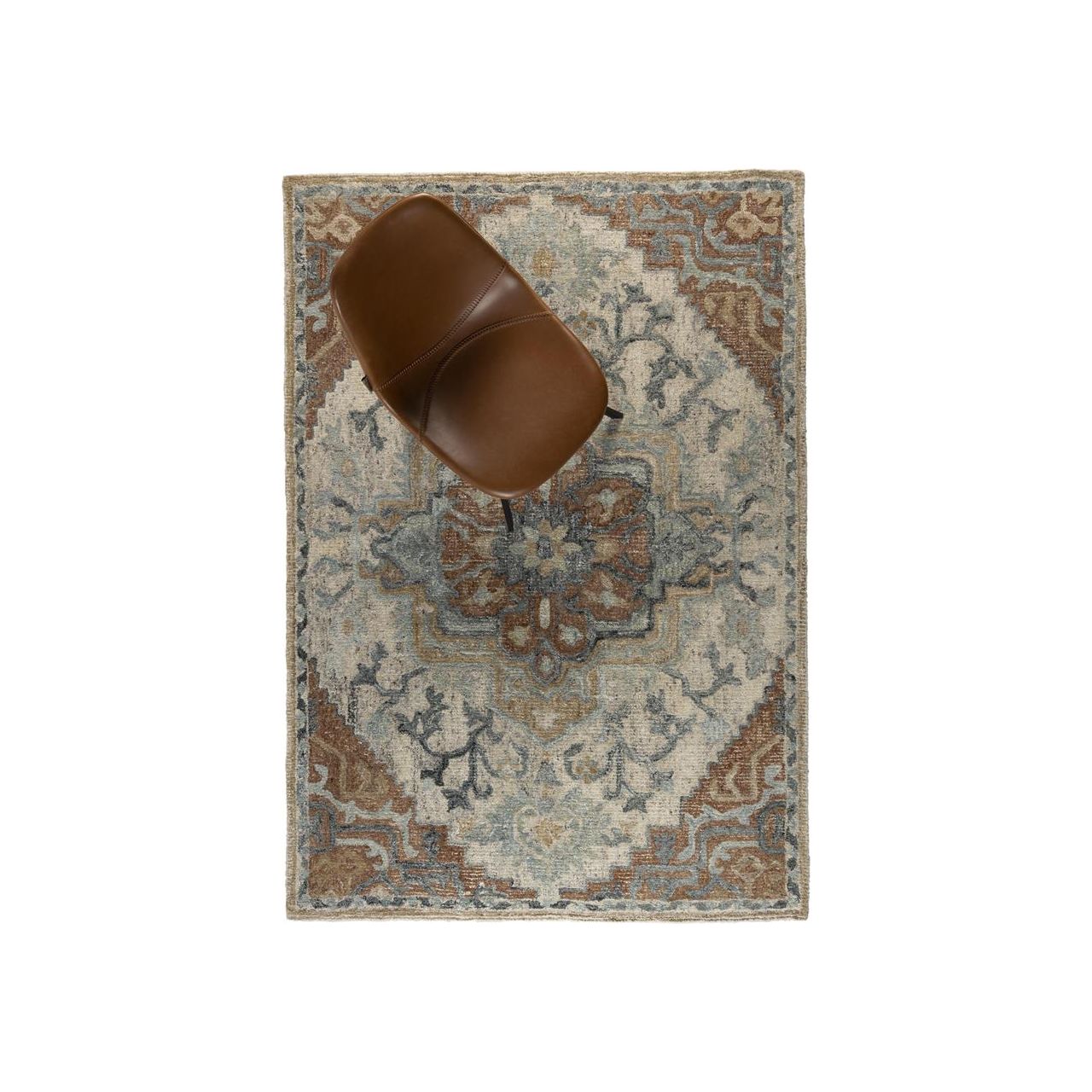 Carpet amori 160x230 blue/brick