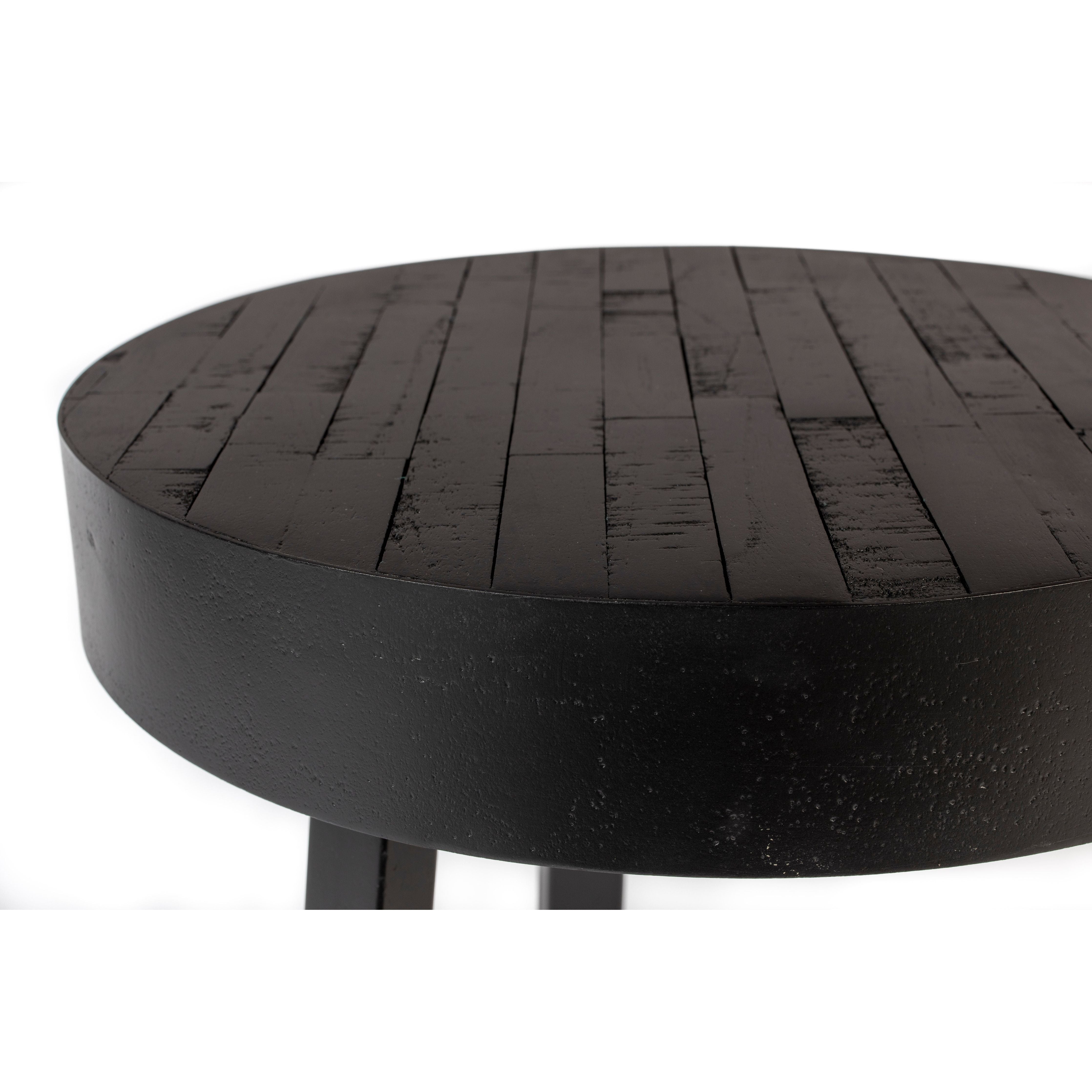 Side table suri round black