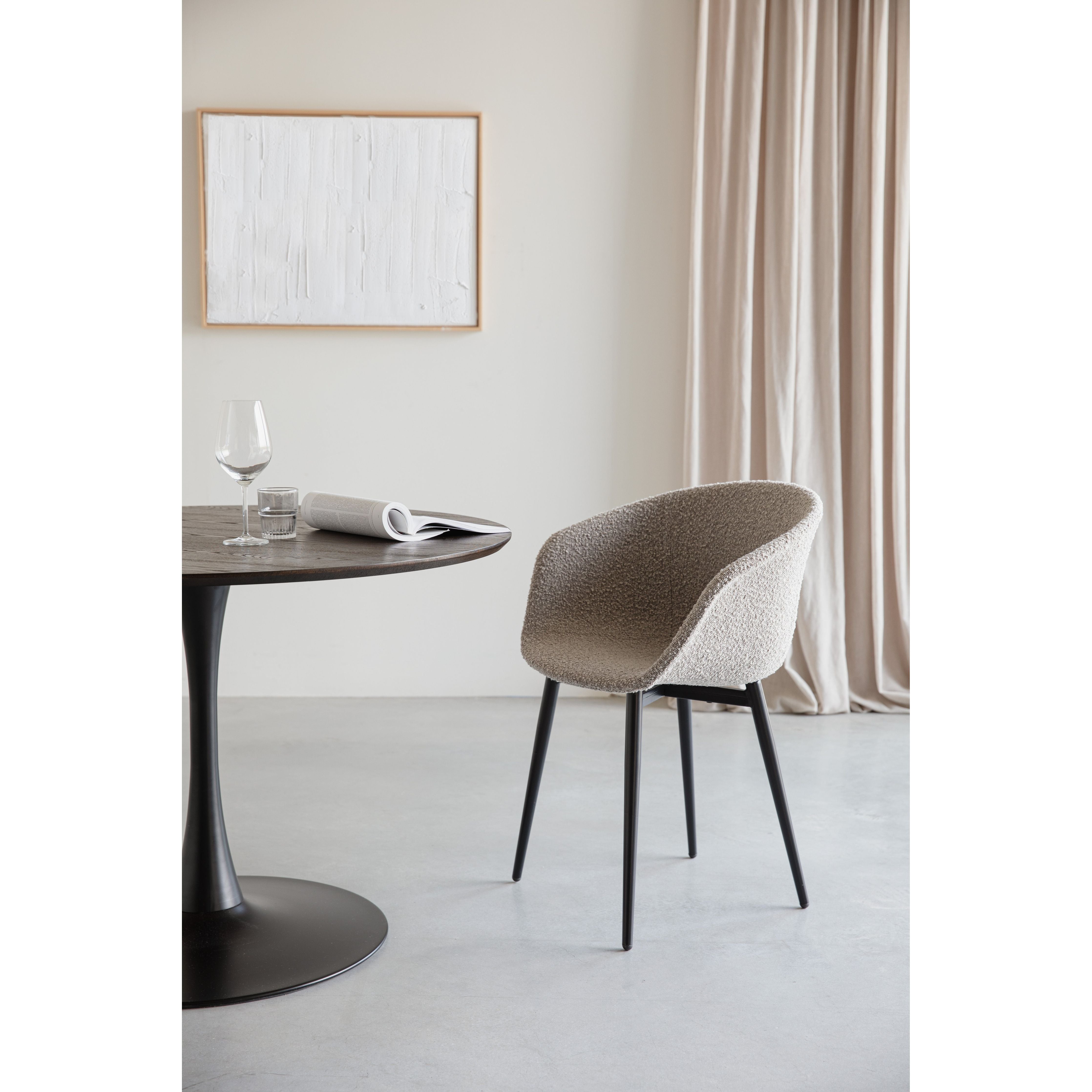 Table raku brown black