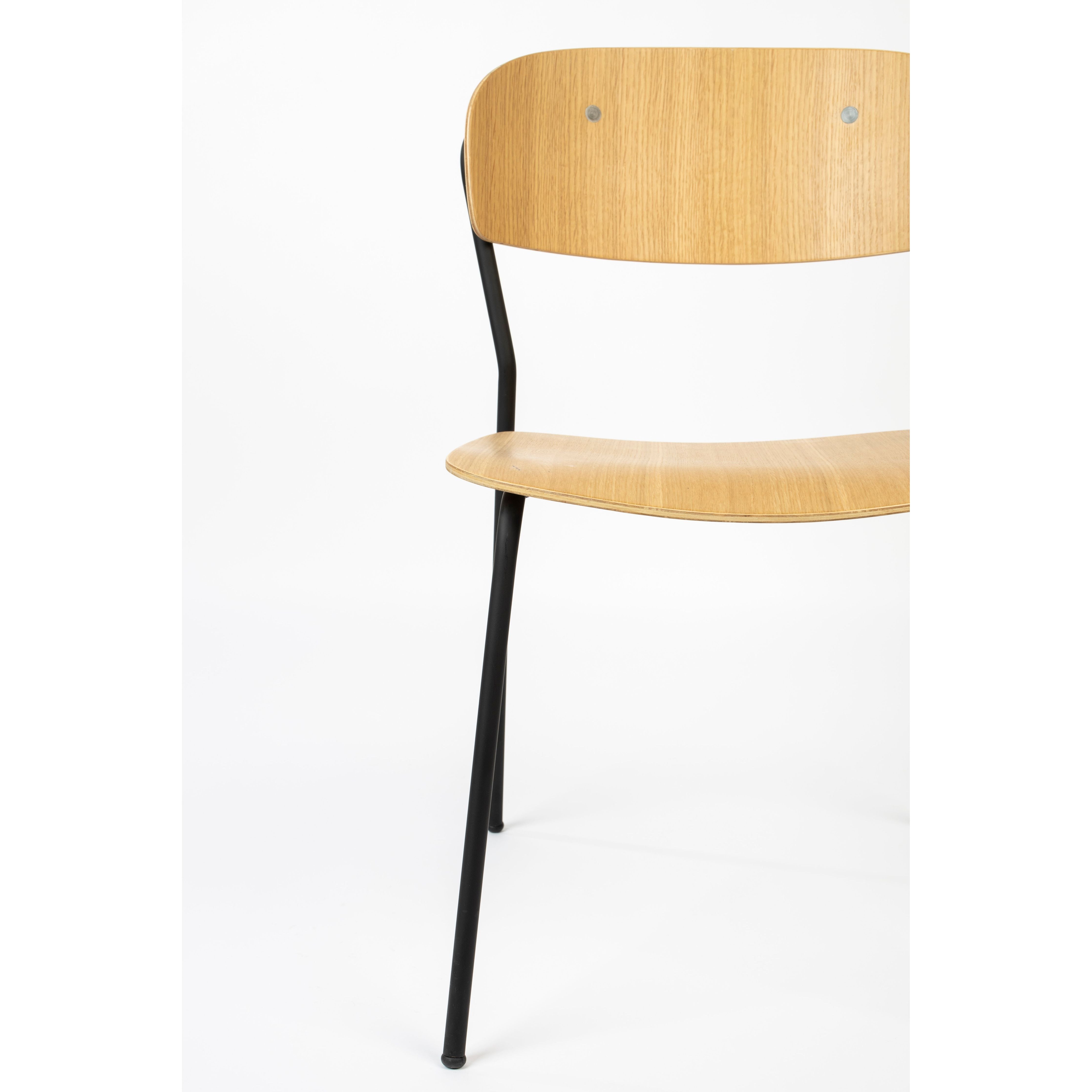 Chair jolien black/wood