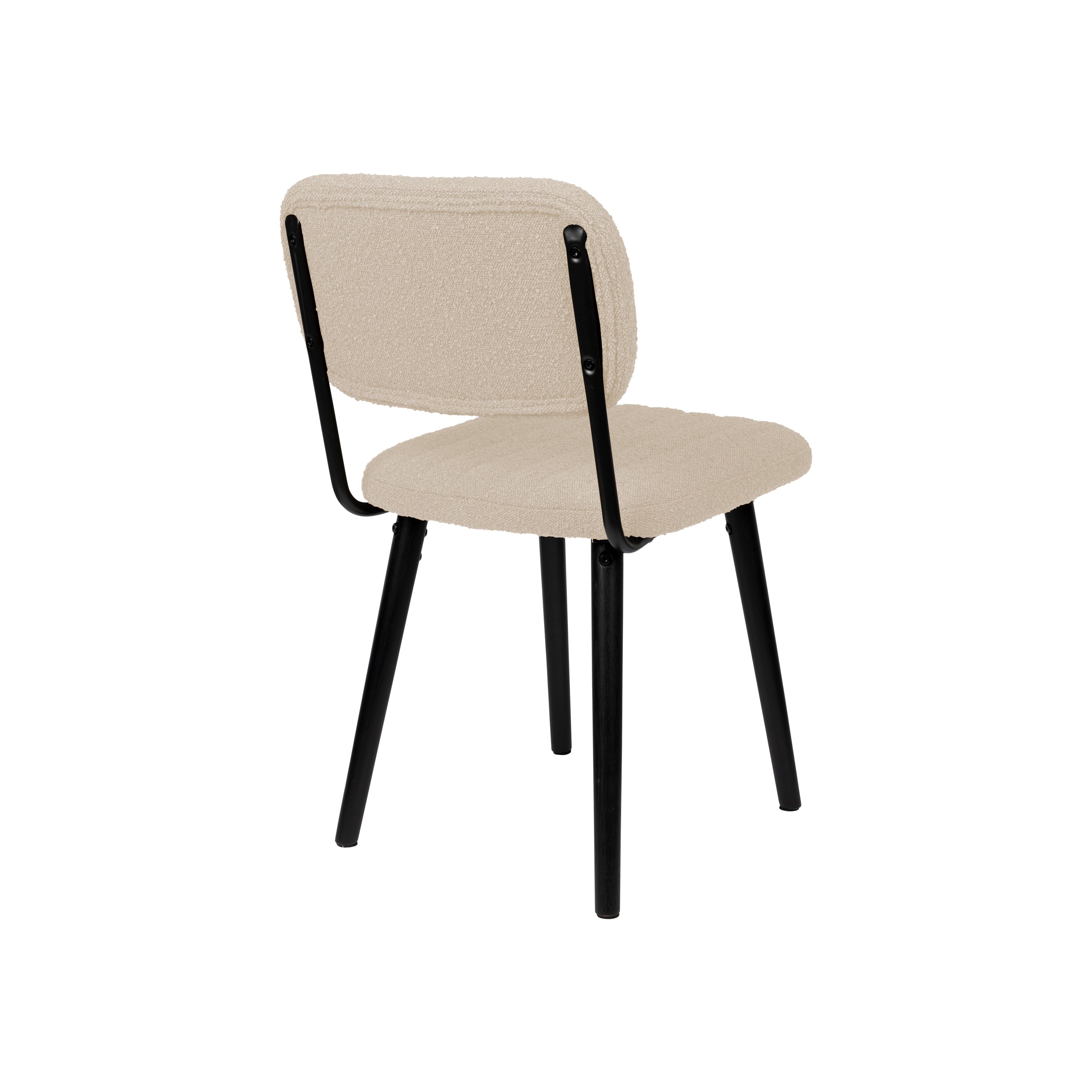 Chair jake off white bouclé