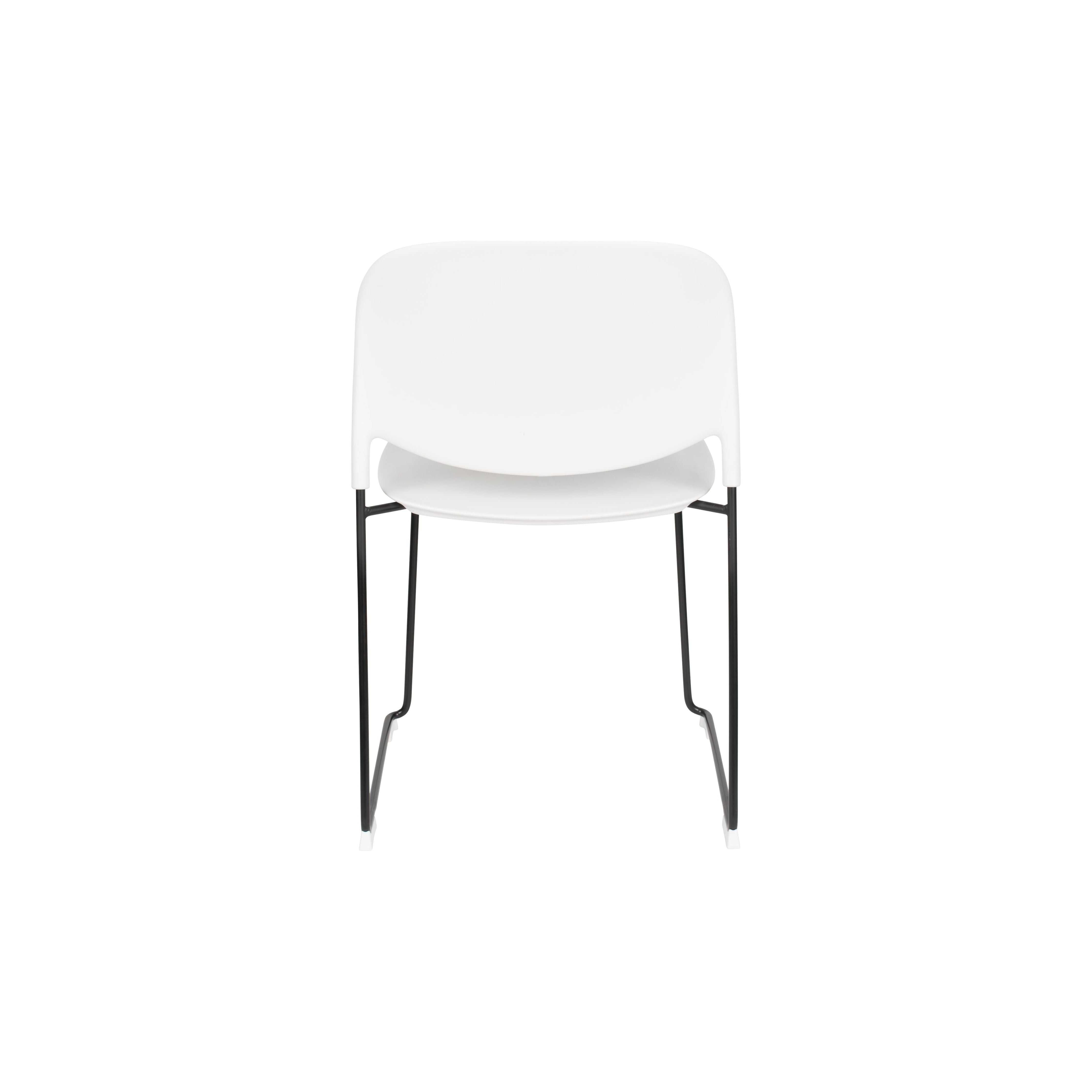 Chair stacks white | 4 pieces