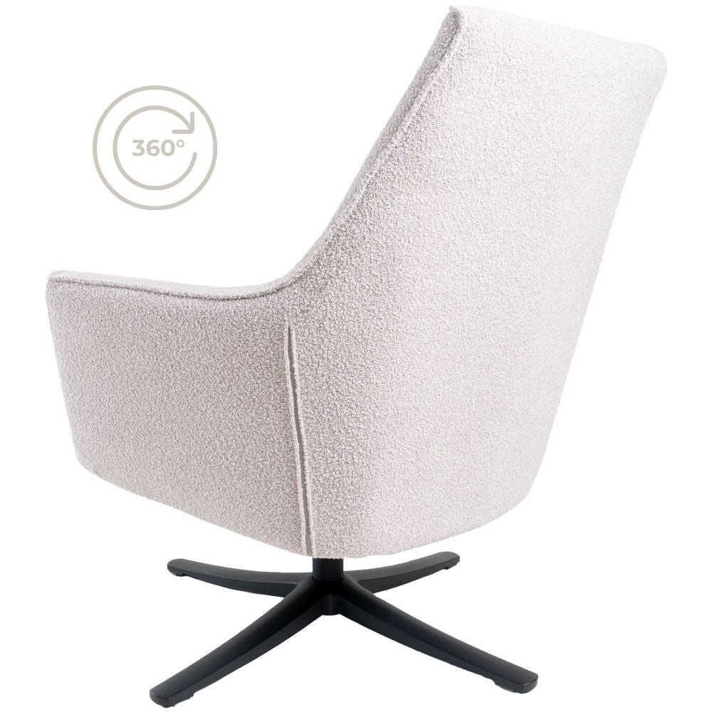 Fauteuil Ties - Bouclé - Naturel