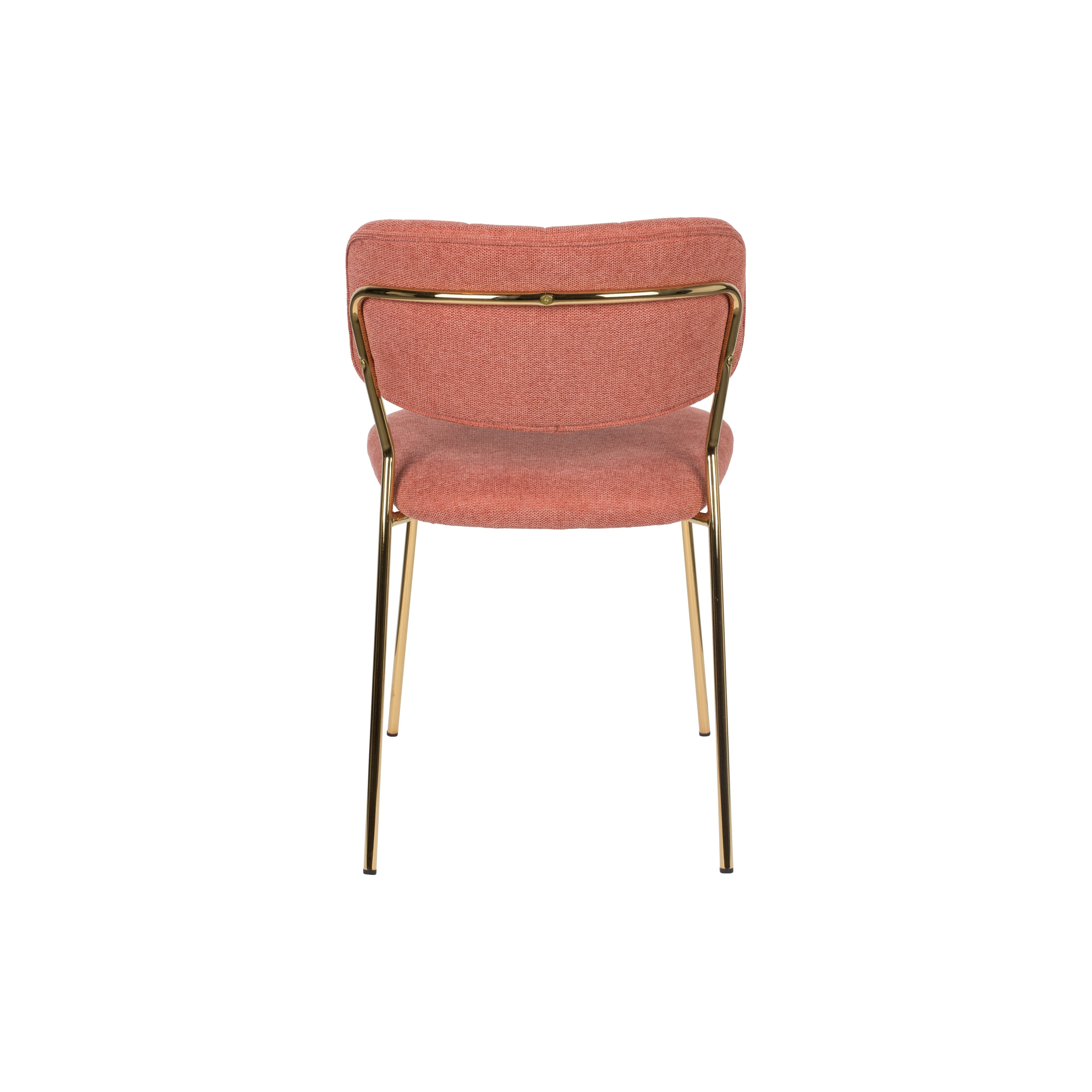 Chair jolien gold/pink | 2 pieces