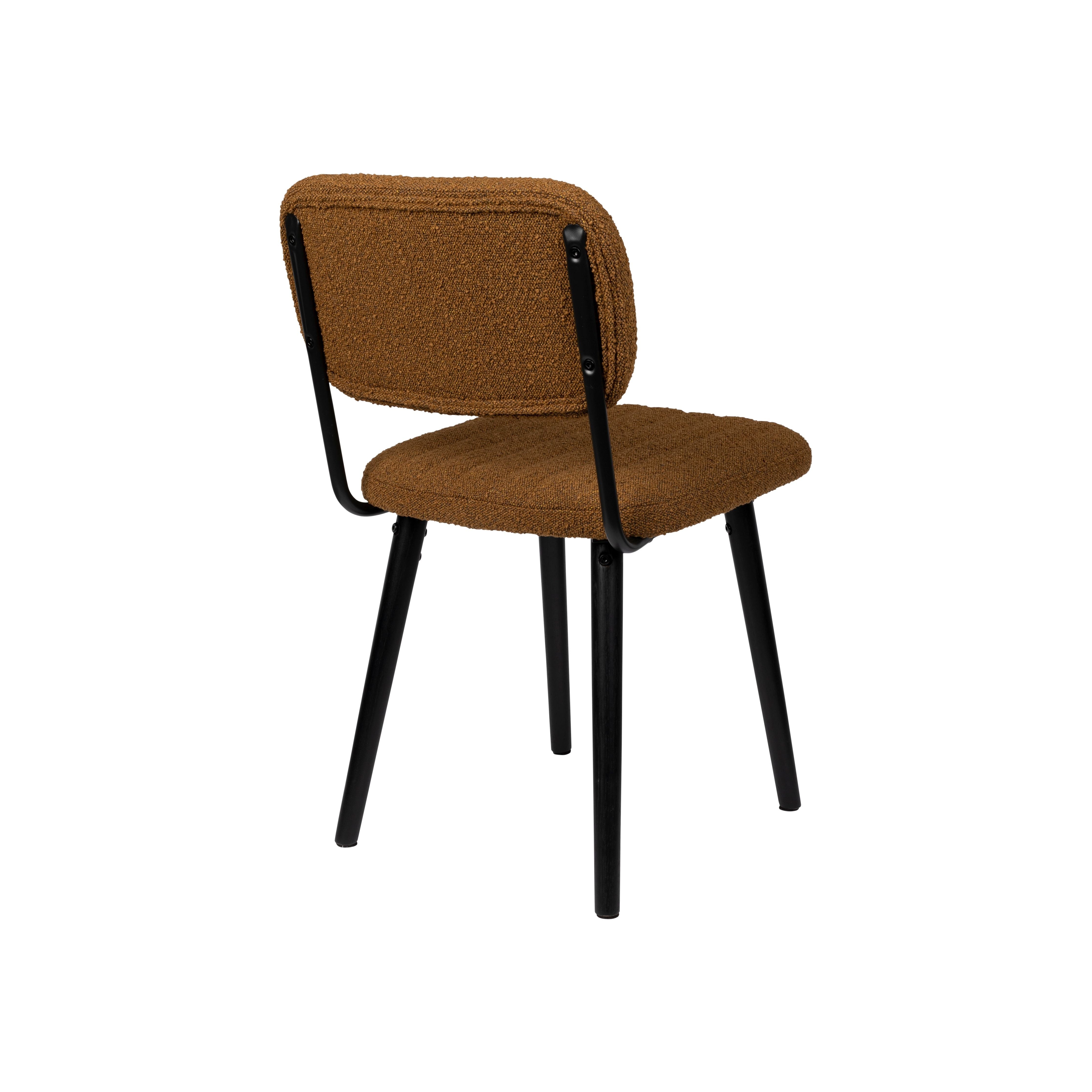 Chair jake ochre bouclé