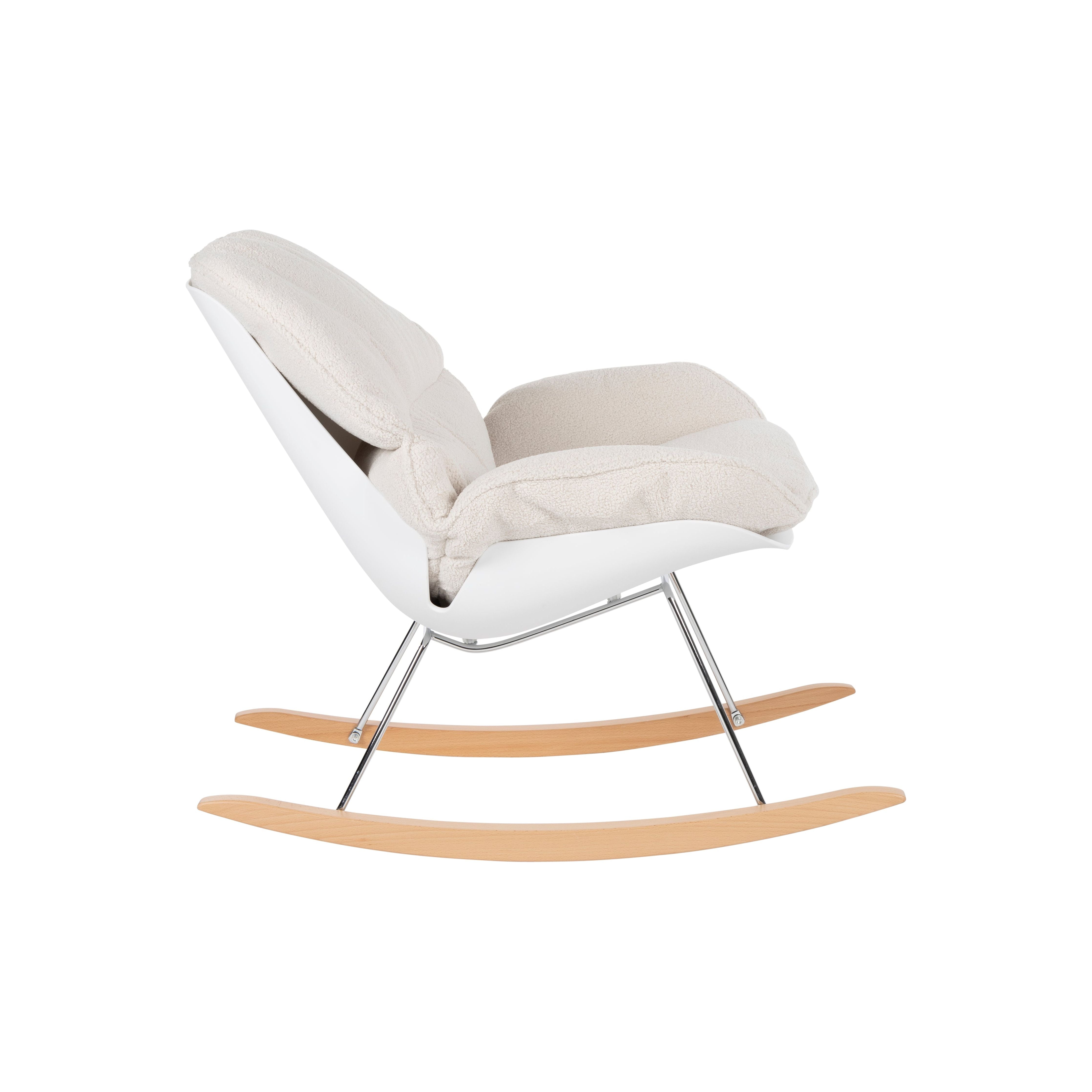 Armchair rocky off white teddy