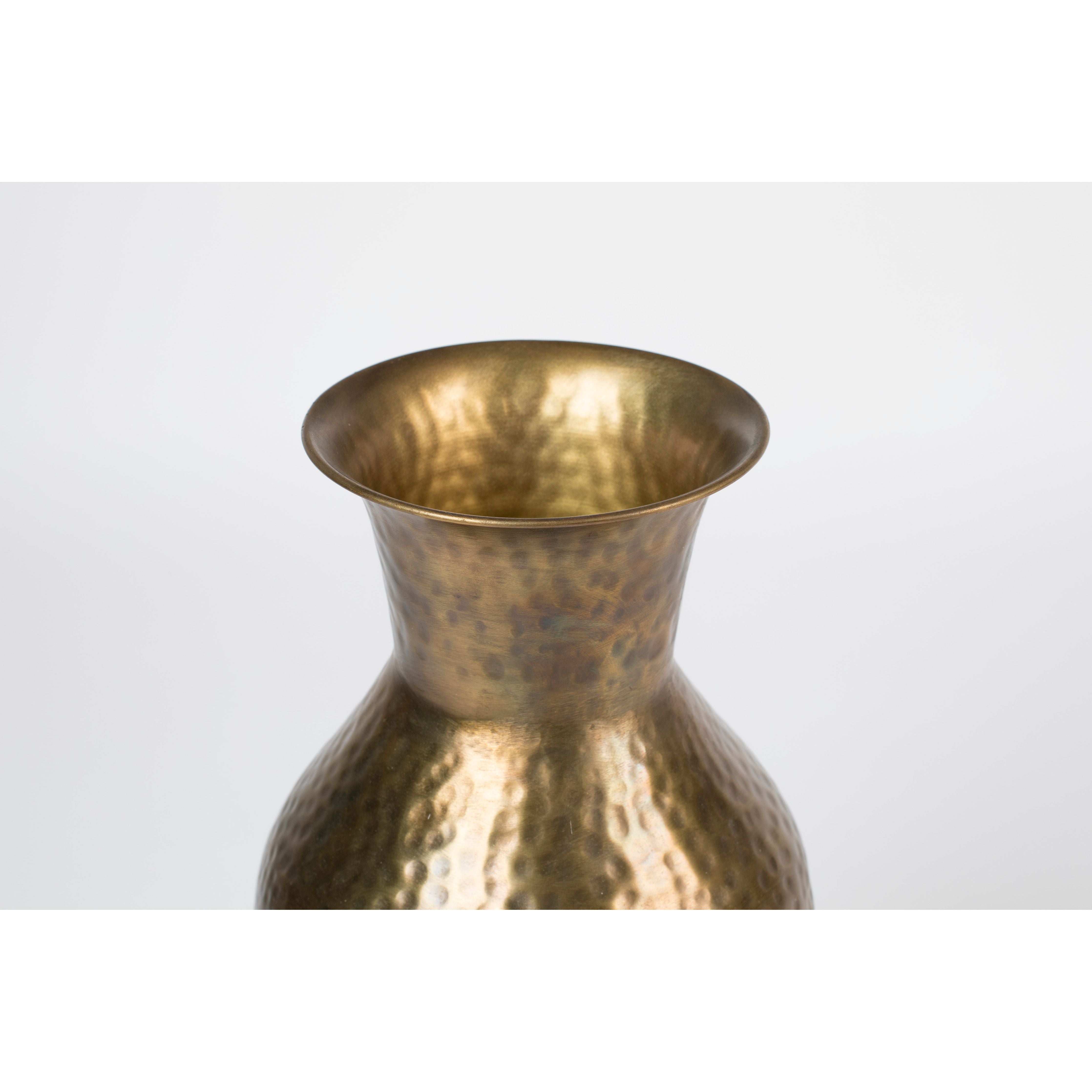 Vase dunja antique brass l