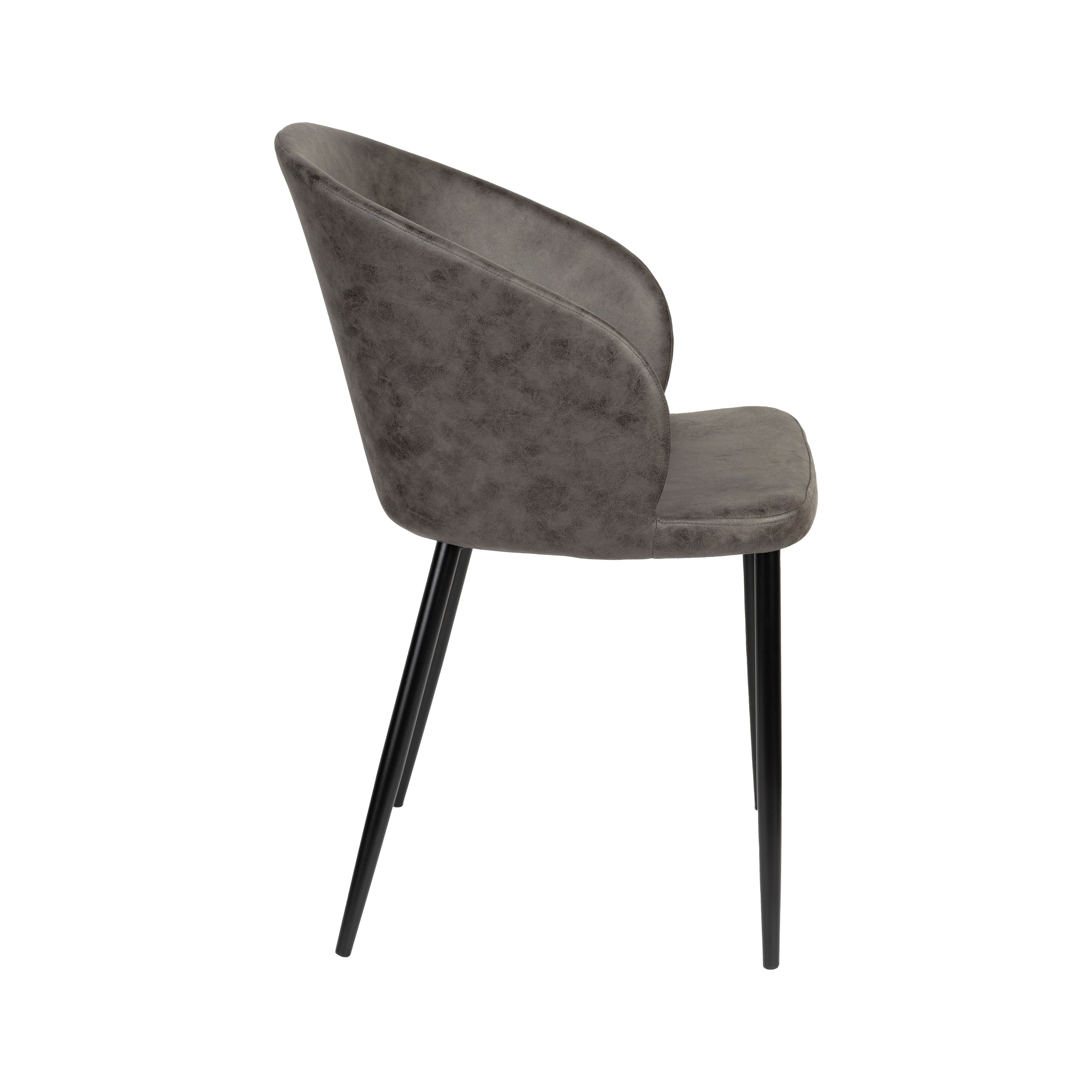 Chair hadid anthracite | 2 pieces