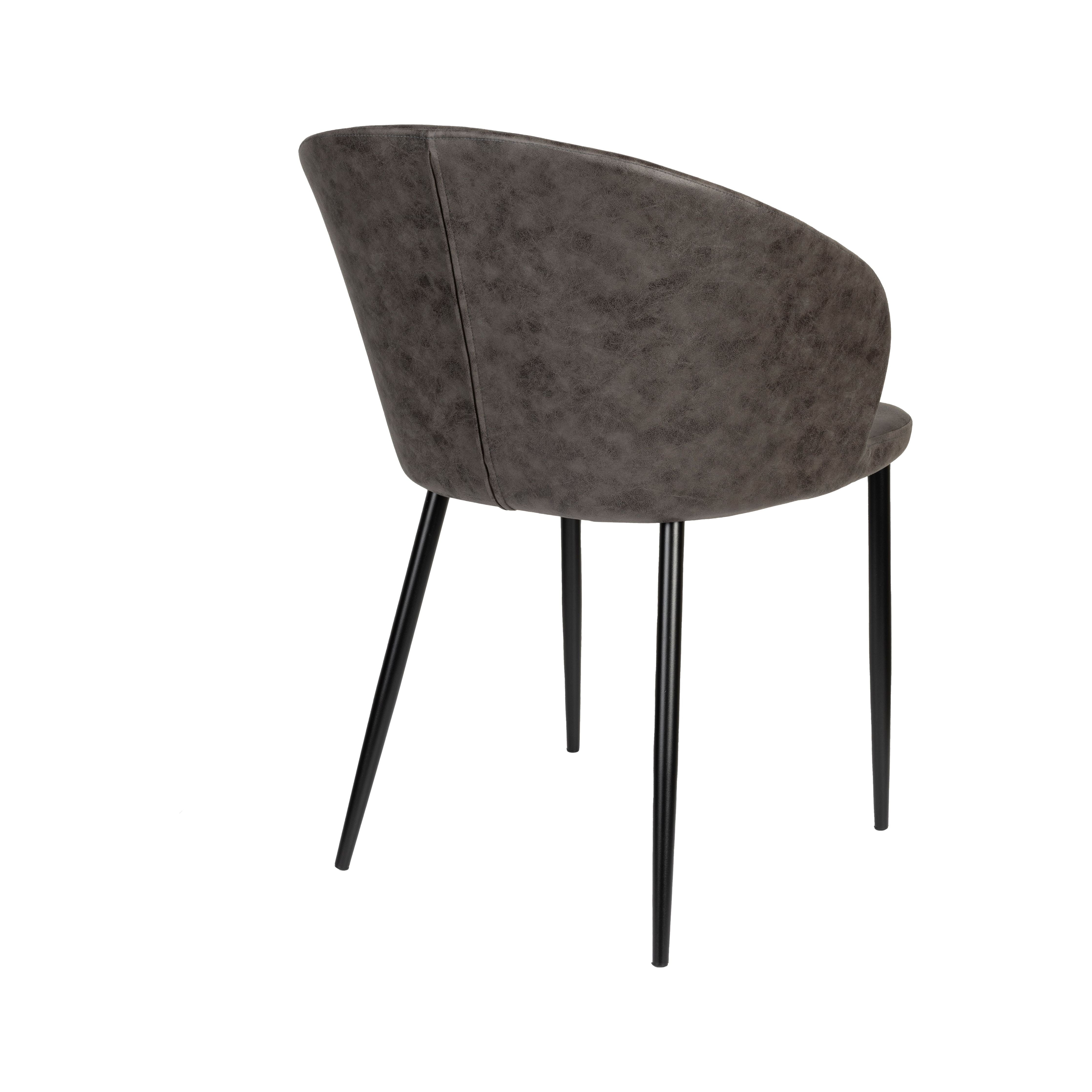 Chair hadid anthracite | 2 pieces
