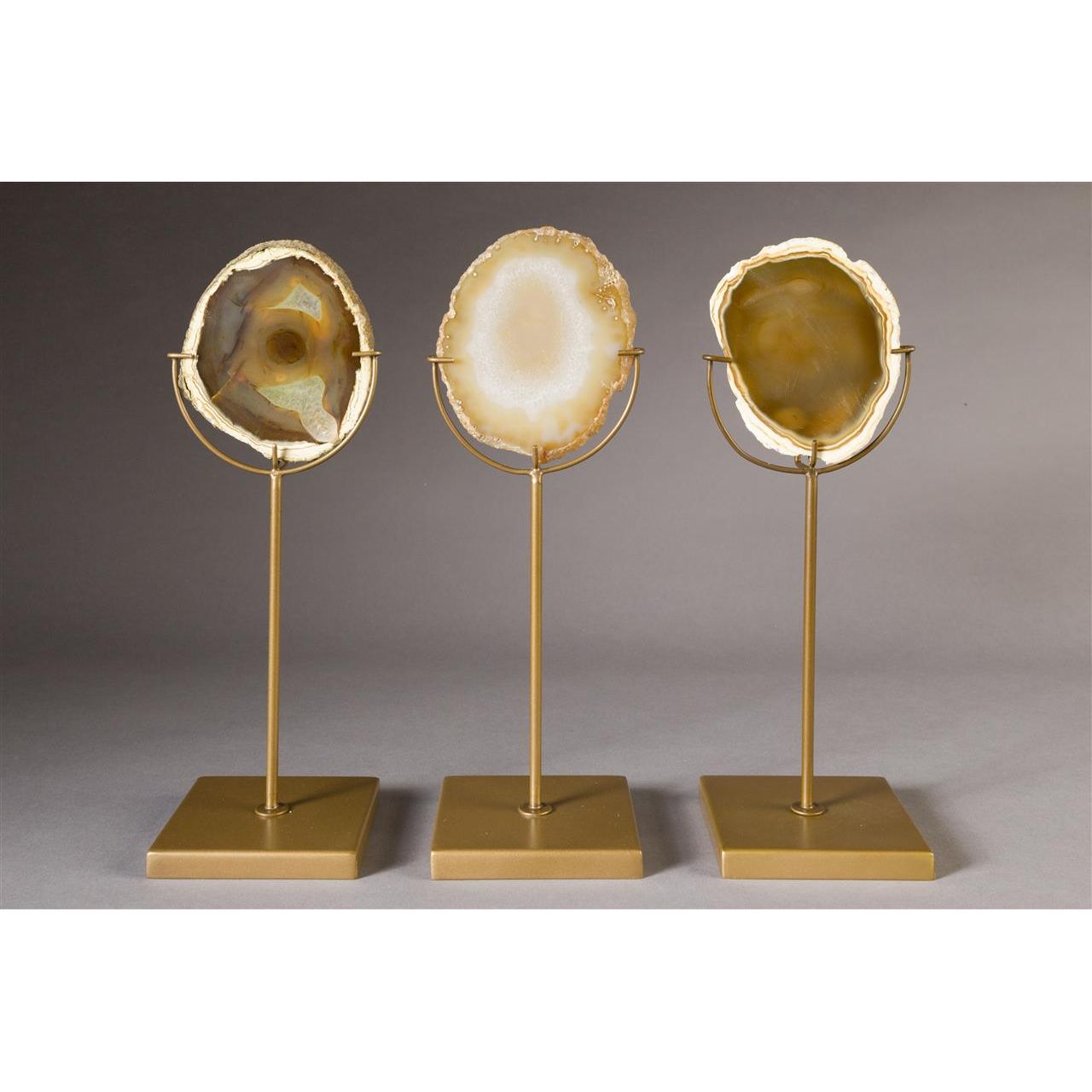 Candle holder gem yellow