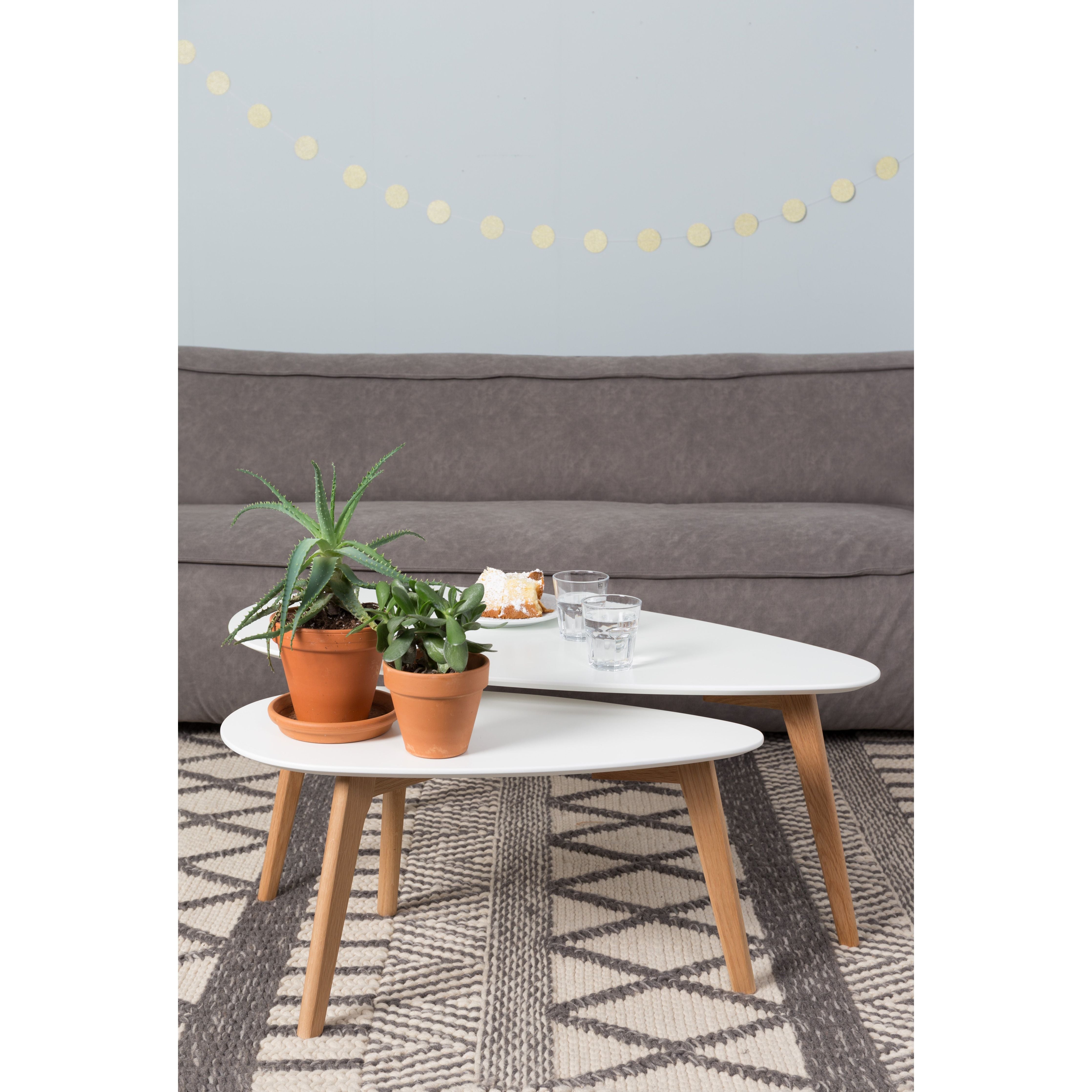 Side table drop set of 2