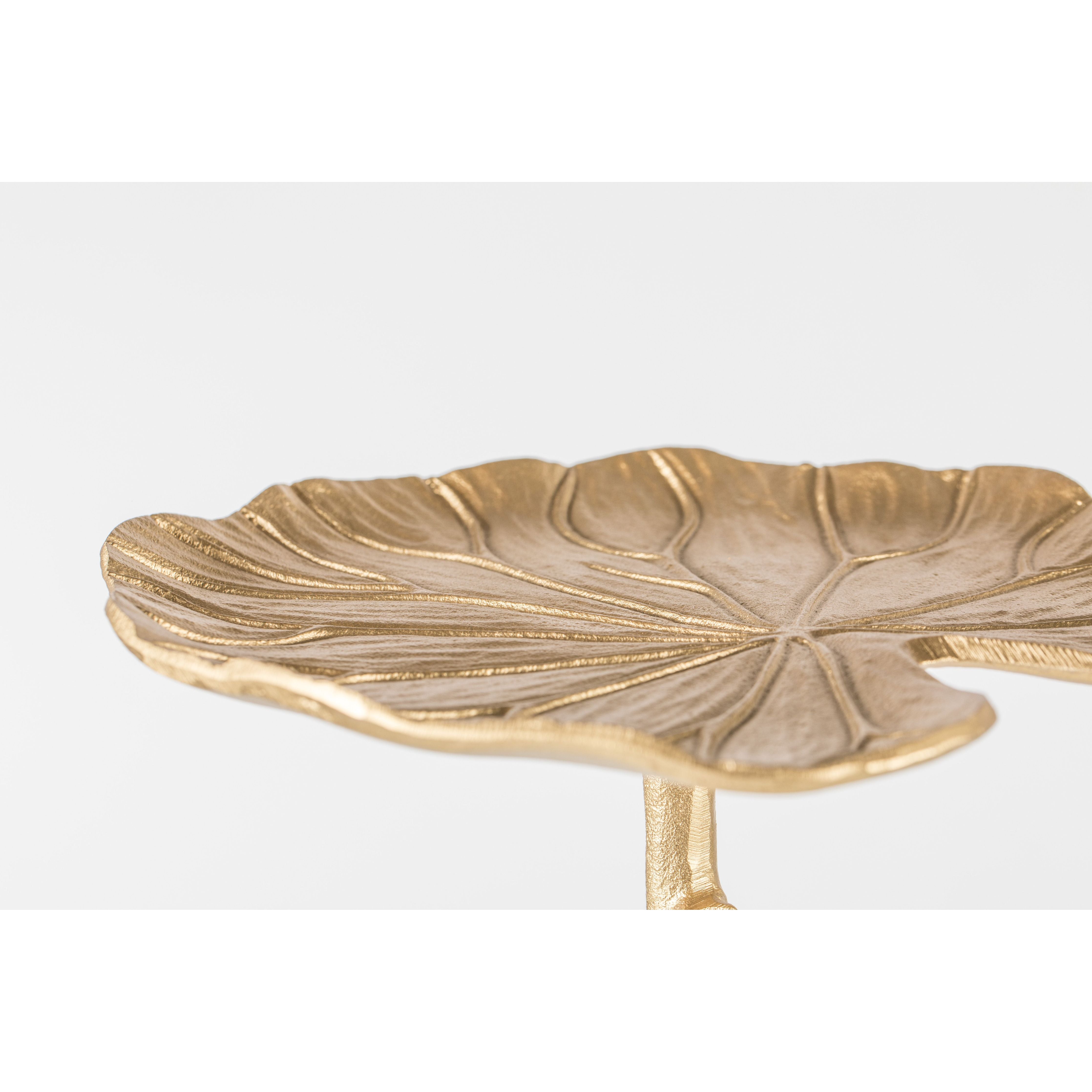 Side table lily single gold