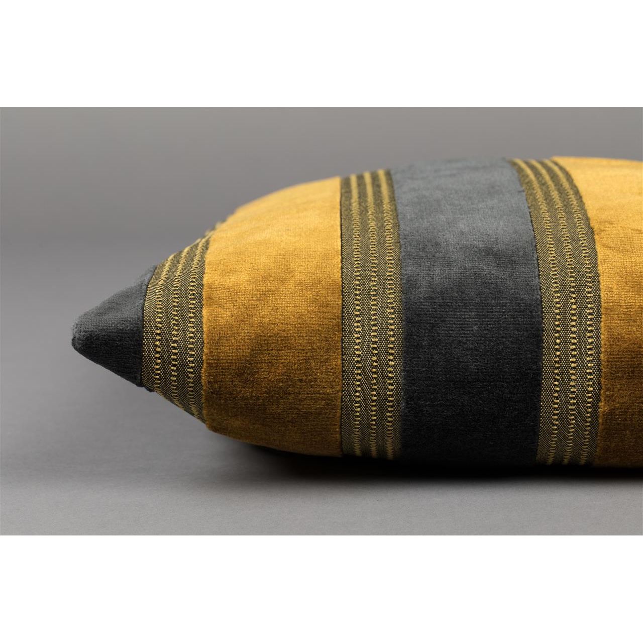 Cushion scott yellow/grey