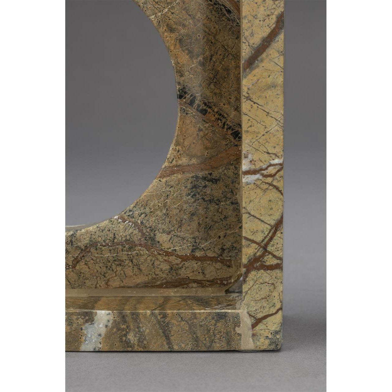 Book end satpura brown marble (set of 2)