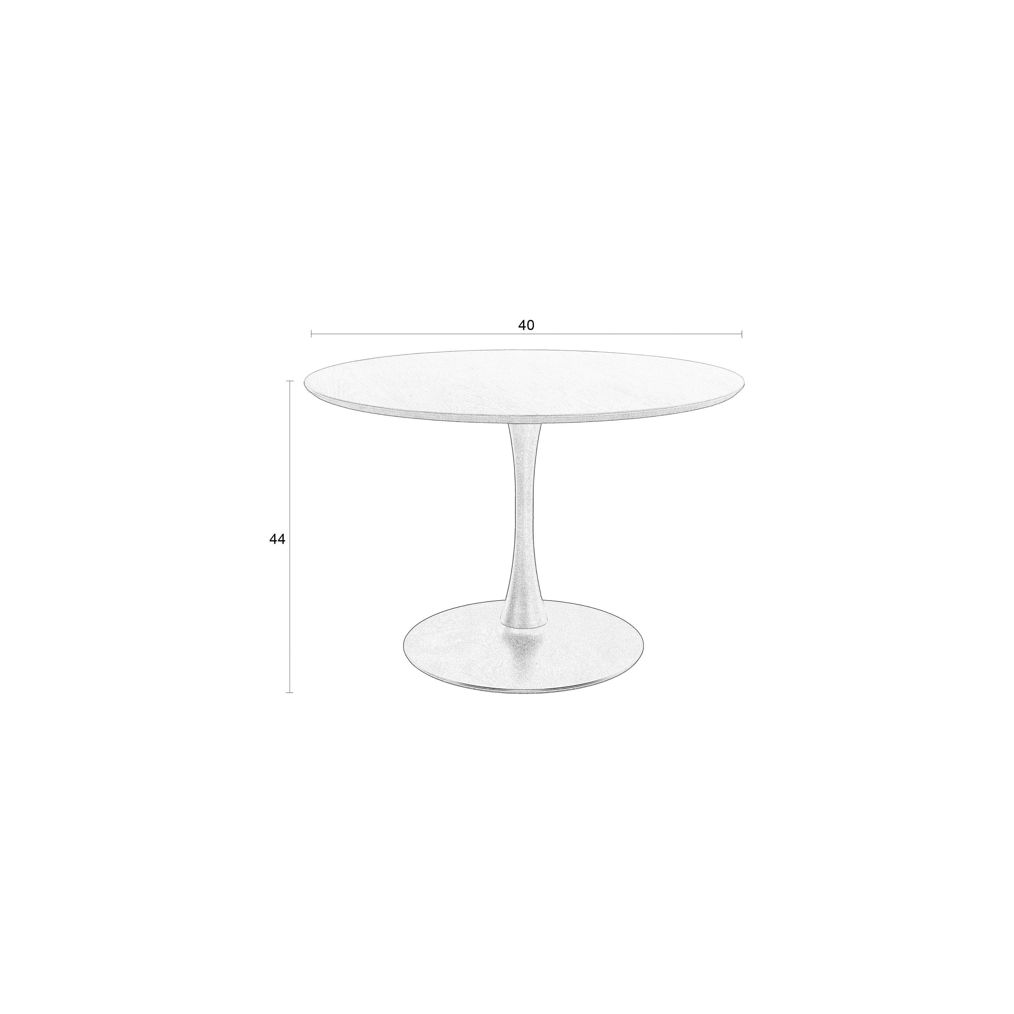 Table raku brown black