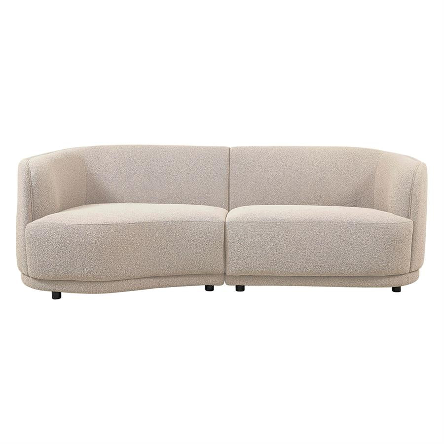 Leicester Sofa 240 round left - Copenhagen 900 Light Ivory