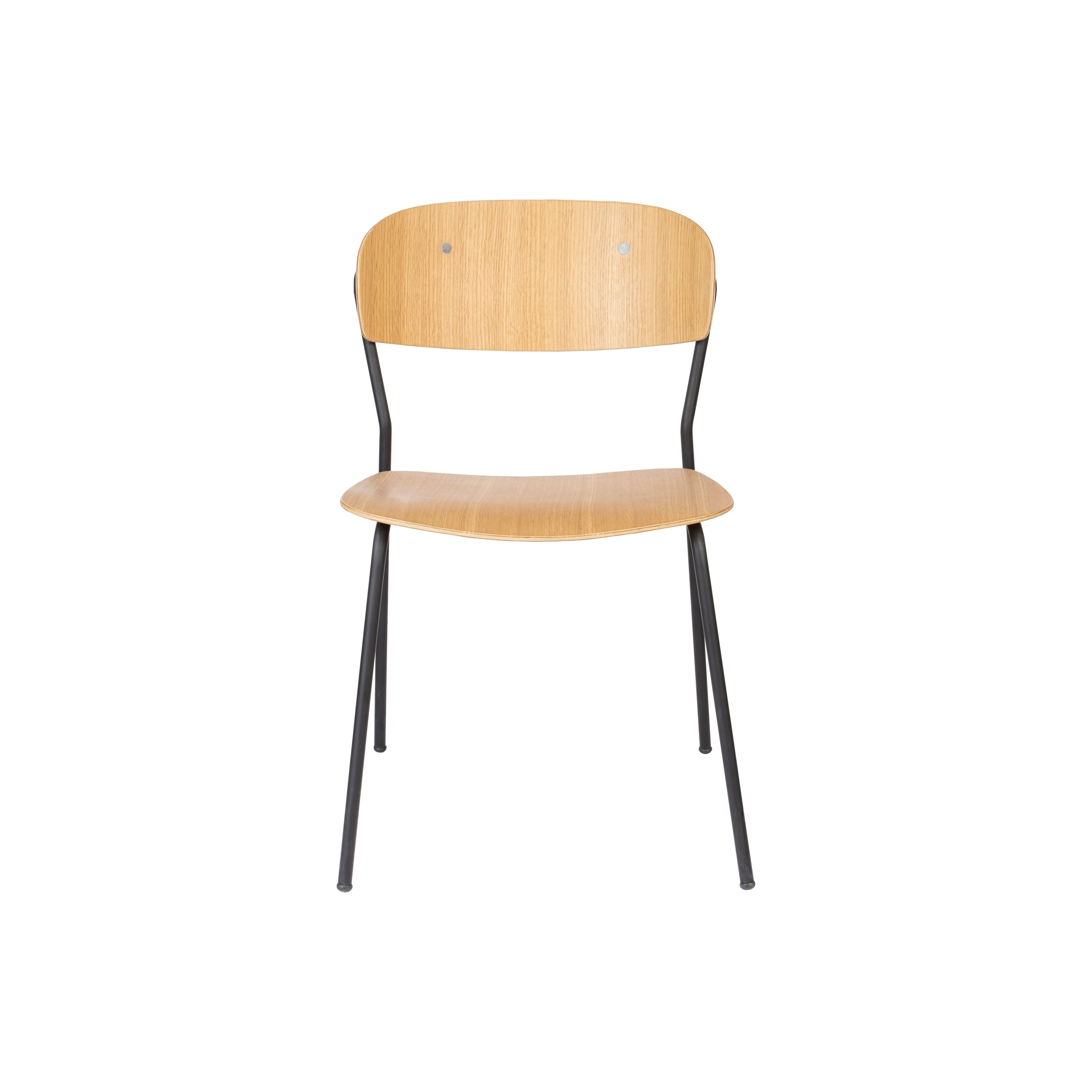 Chair jolien black/wood