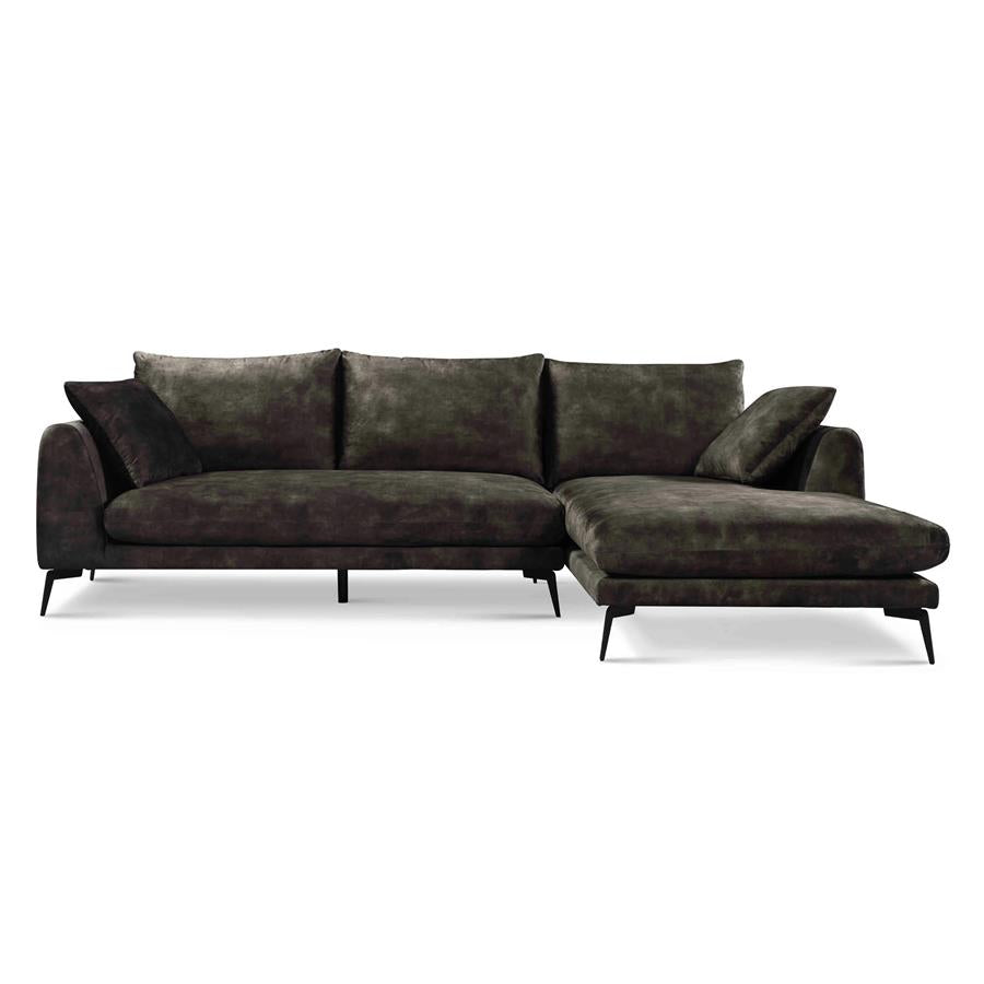 Nottingham  2 5-AL + Chaise R - Adore 017 Grey Olive