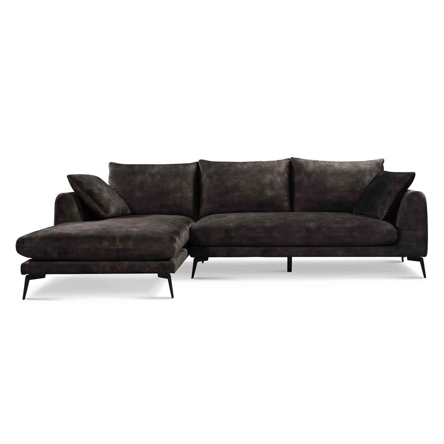 Nottingham  2,5-AR + Chaise L - Adore 029 Anthracite Grey -
