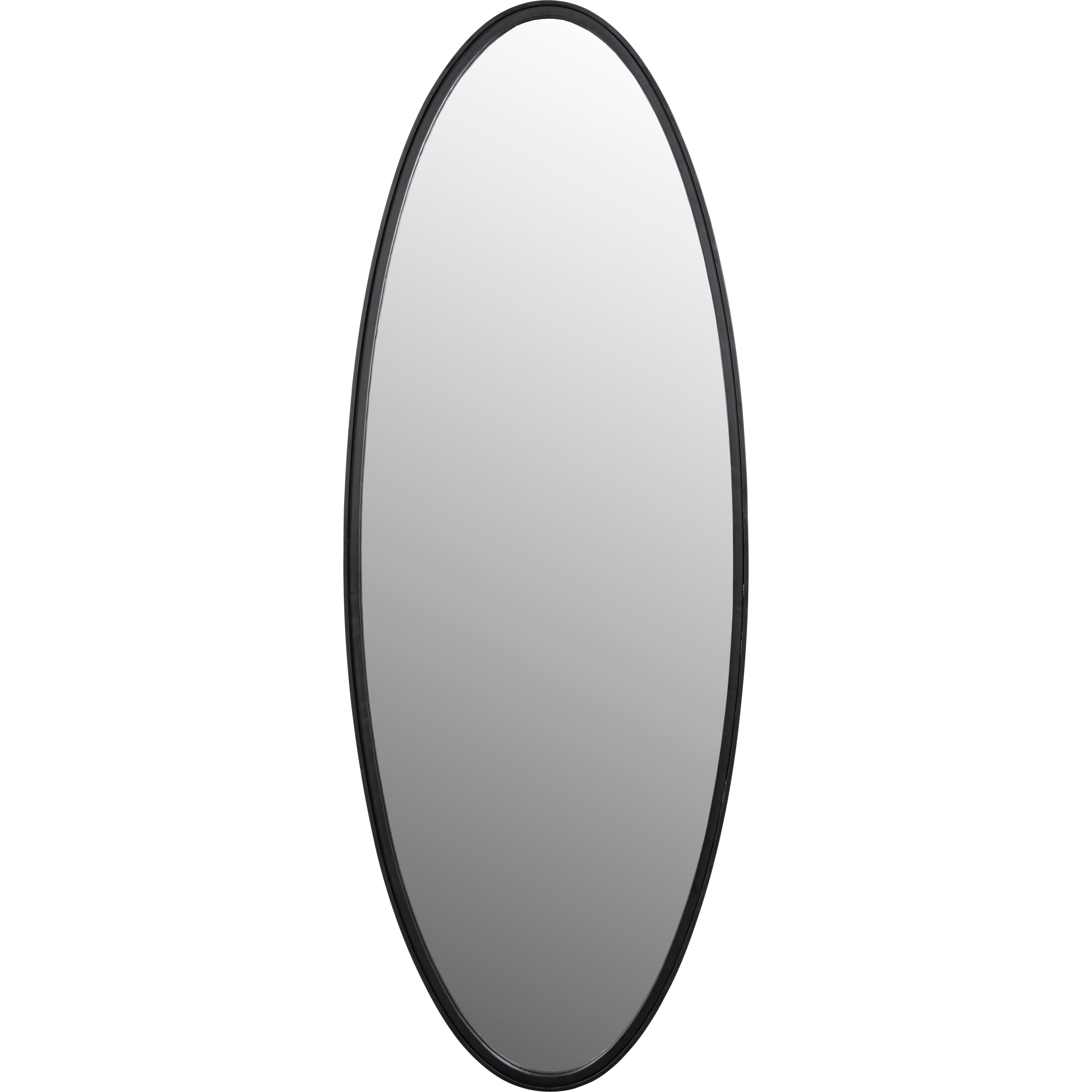 Mirror matz oval l black