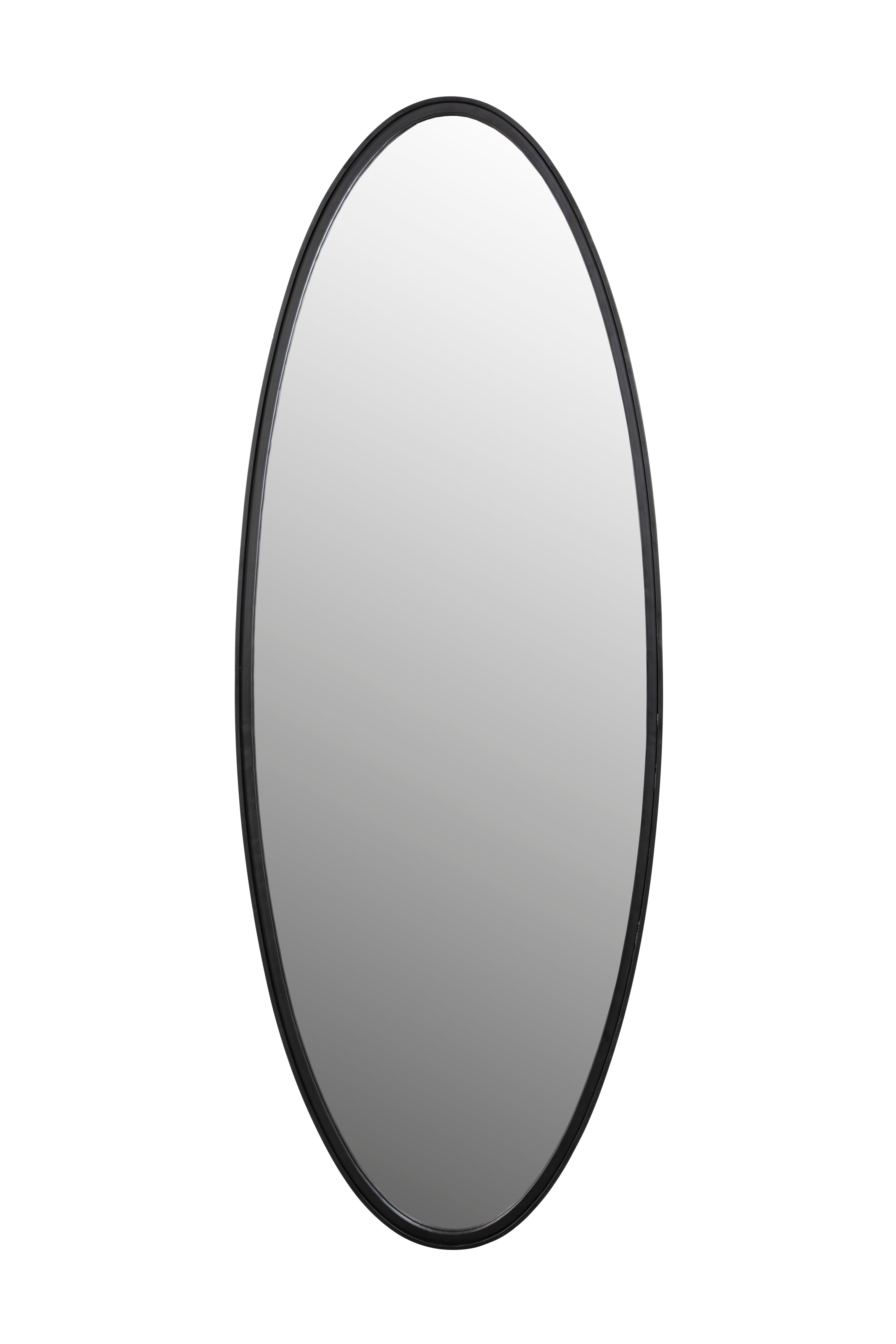 Mirror matz oval l black