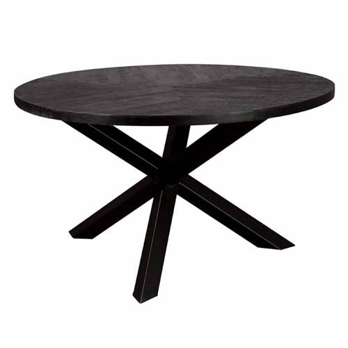 Viola Round dining table | Wood | Brown | Ø 130 x 77 (h) cm