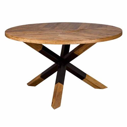 Viola Round dining table | Wood | Brown | Ø 130 x 77 (h) cm