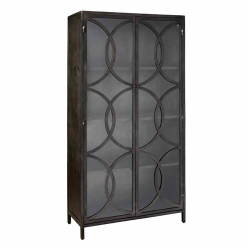 Stelvio Metal cabinet with 2 doors | Metal | Black