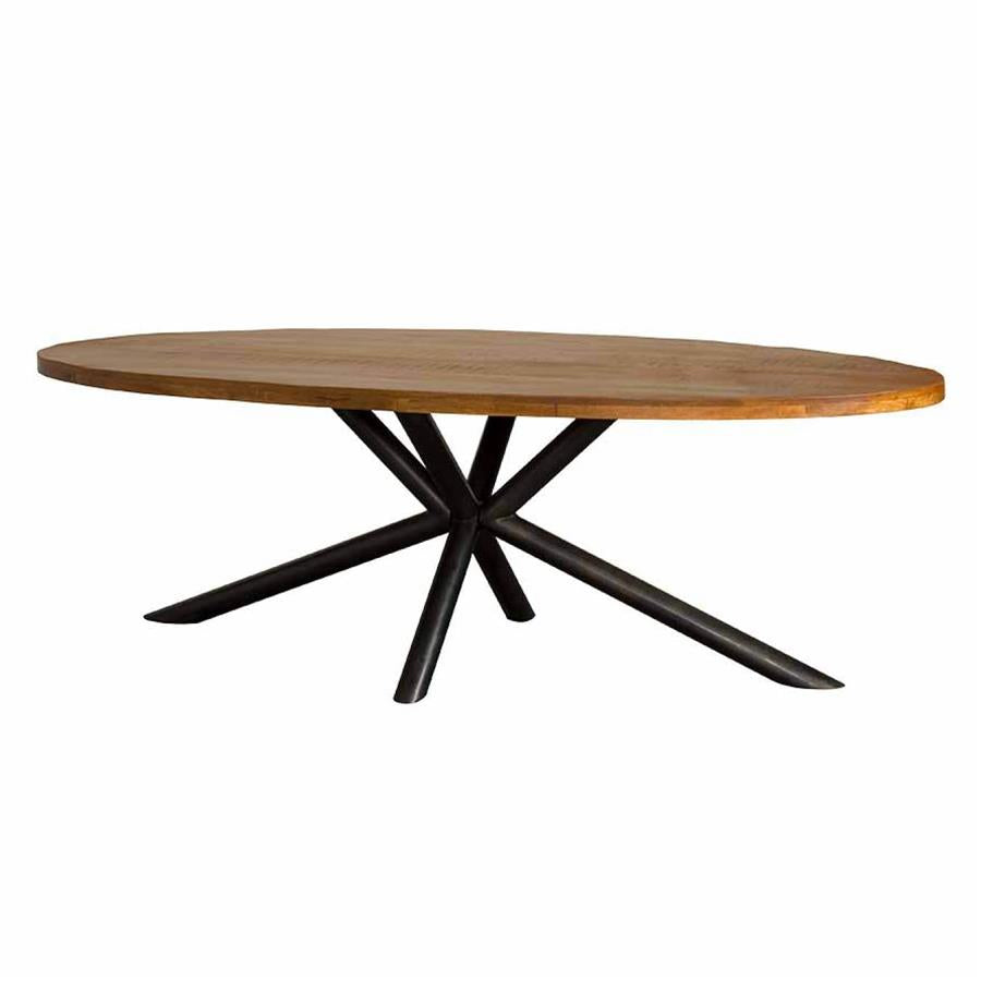 Selva Oval dining table | Mango wood | Brown