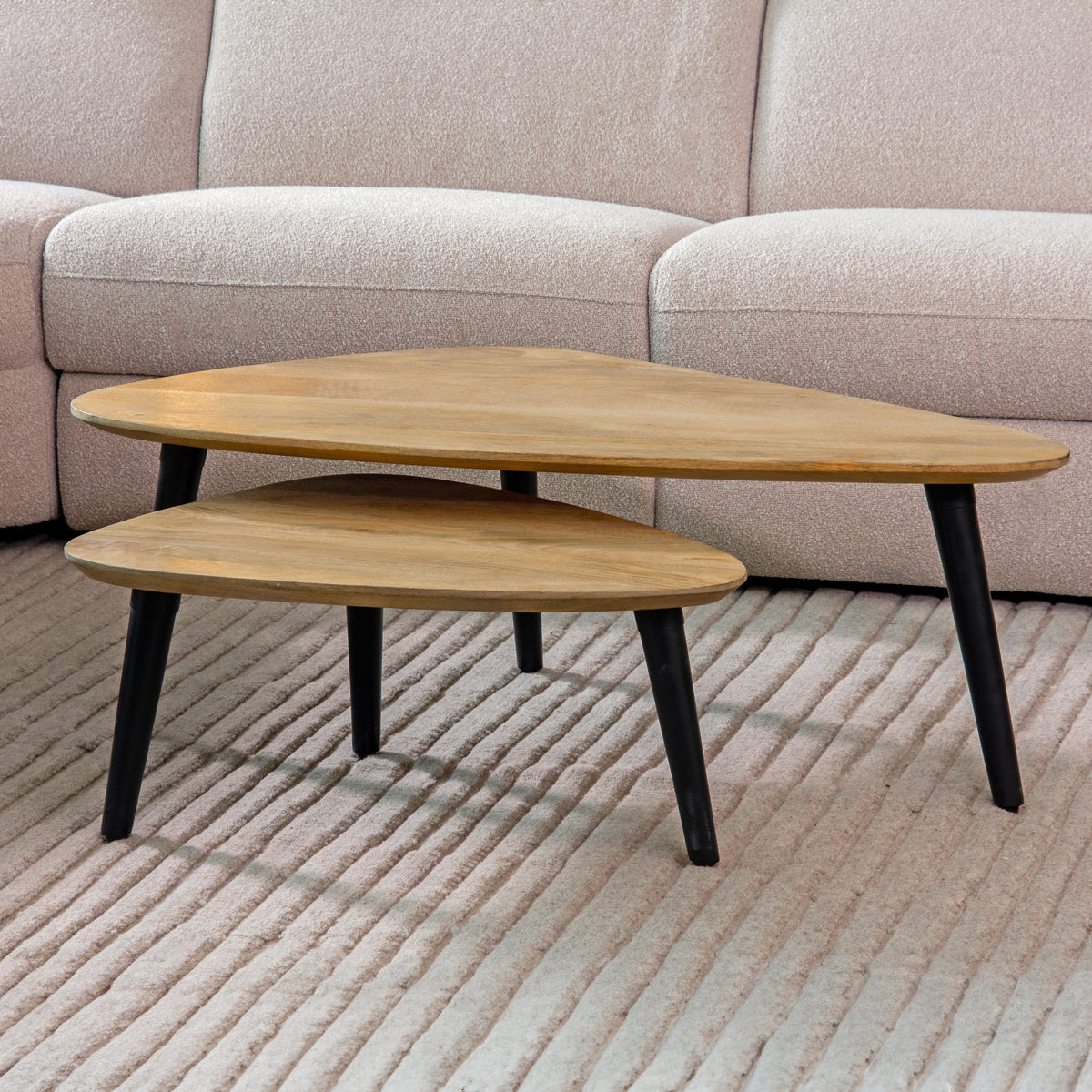 LABEL51 Coffee table Rock - Rough - Mango wood