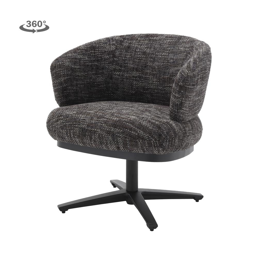 Perca Lounge Armstoel - fabric TED 17 blue-grey