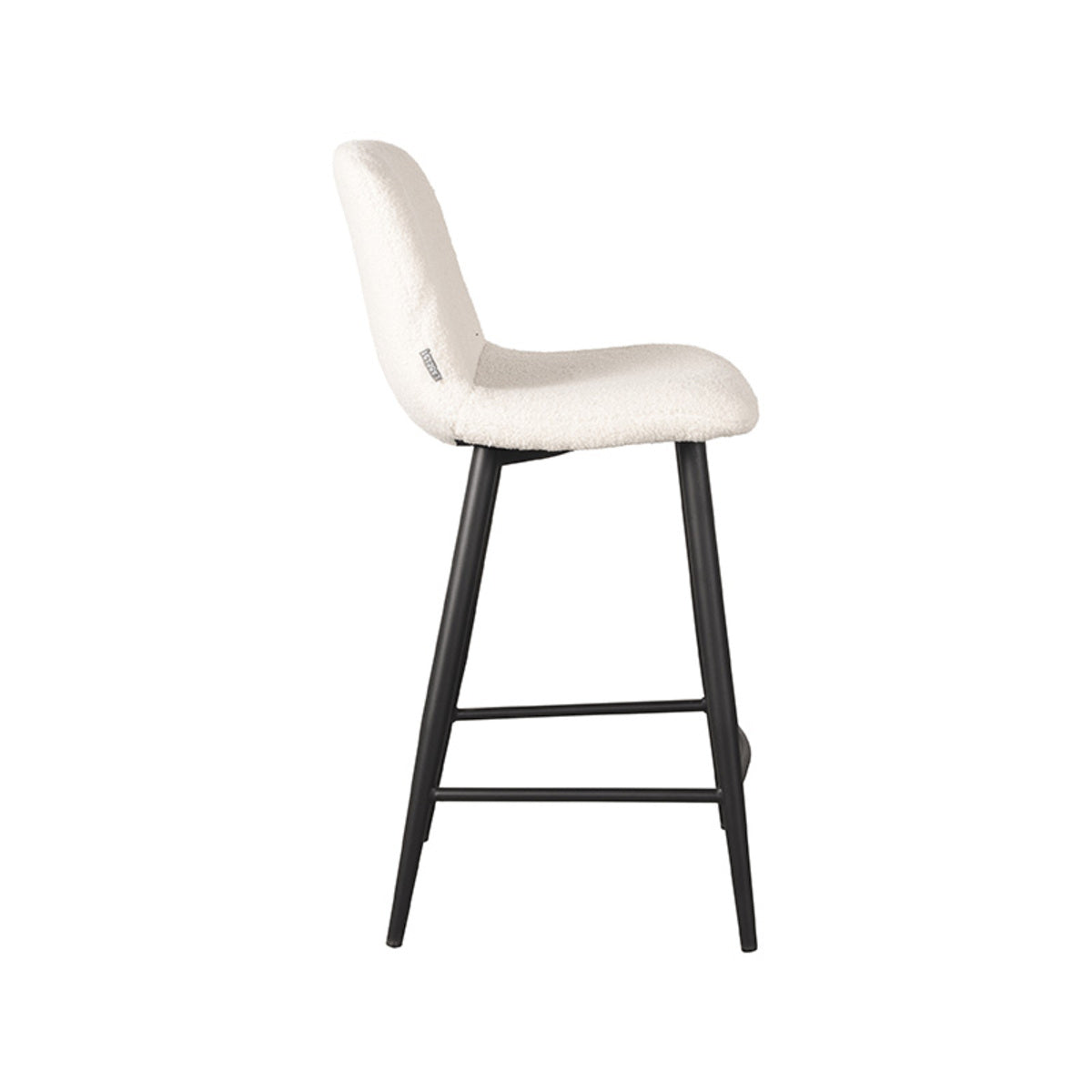 LABEL51 Bar stool Jep - Ivory - Teddy - Seat height 65 | 2 pieces