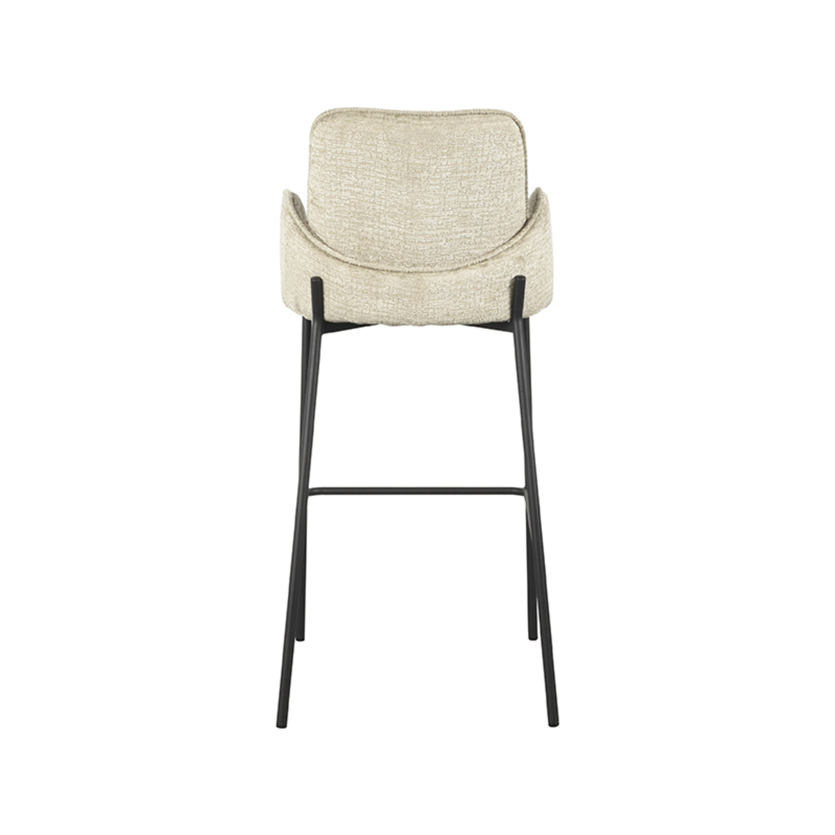 LABEL51 Bar stool Joni - Beige - Velvet - Seat height 78 cm |