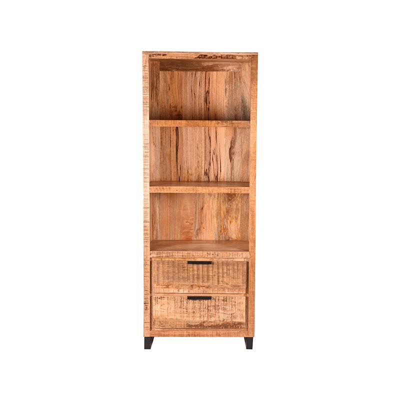 LABEL51 Bookcase Glasgow - Rough - Mango wood