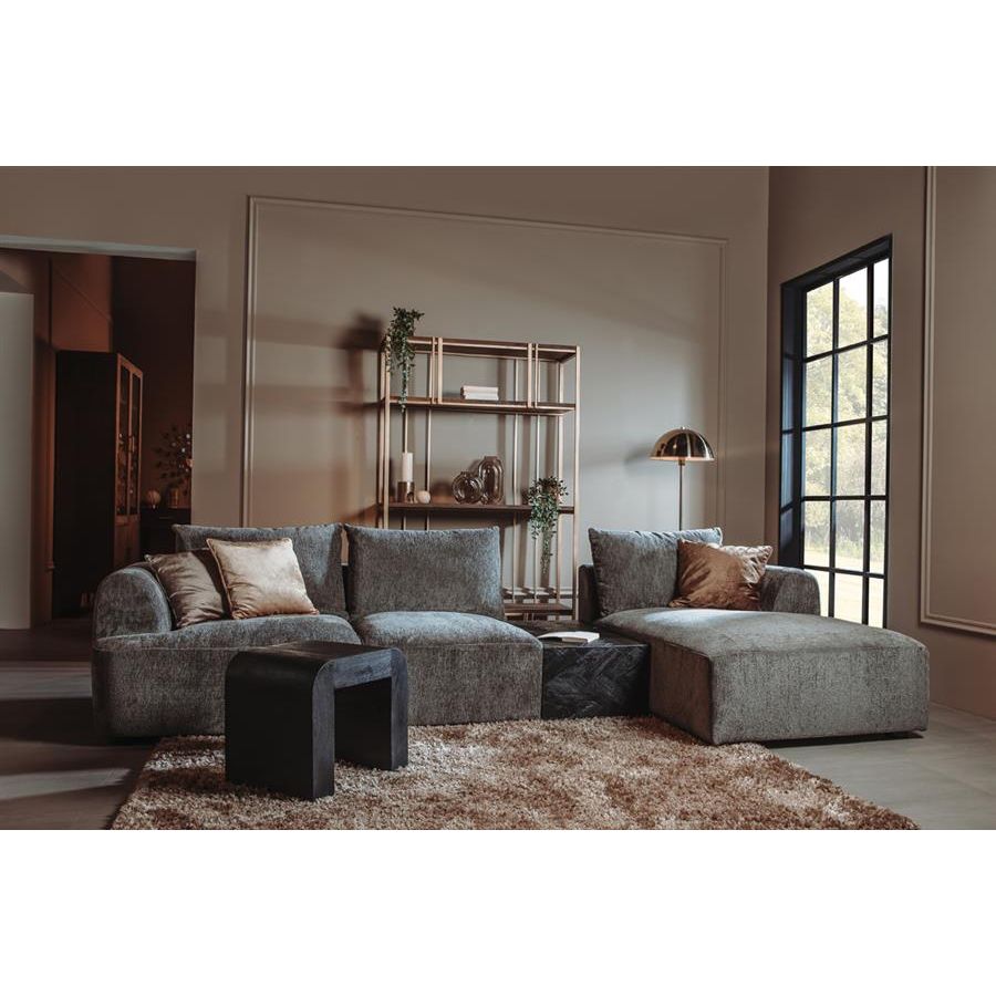 Canterbury 2 5-AL + Chaise R - Mona 464 Cement Grey