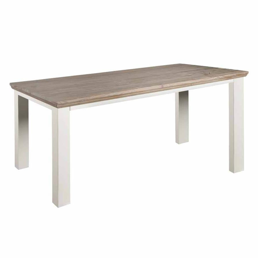 Fleur Dining table | Pine wood | White