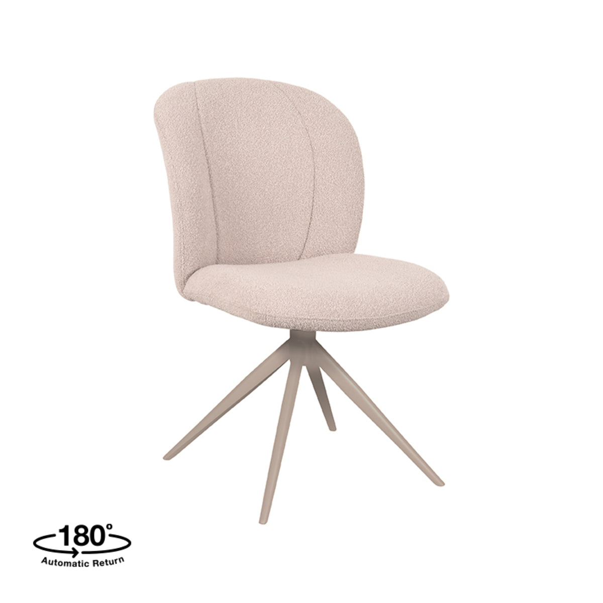 LABEL51 Dining room chair Kimo - Natural - Boucle - Taupe