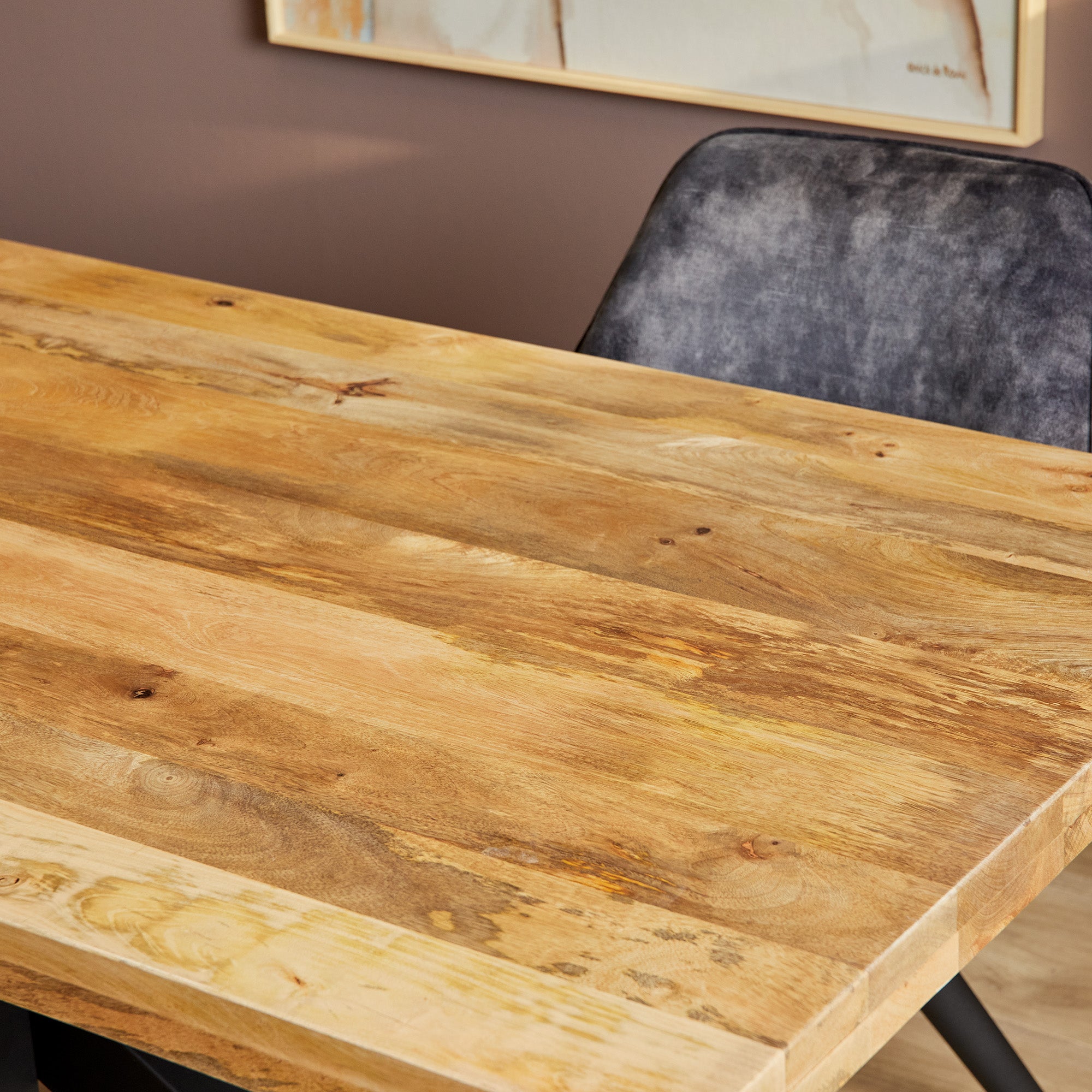 Dining room table Natural | Denver | rectangle | Mango wood | X