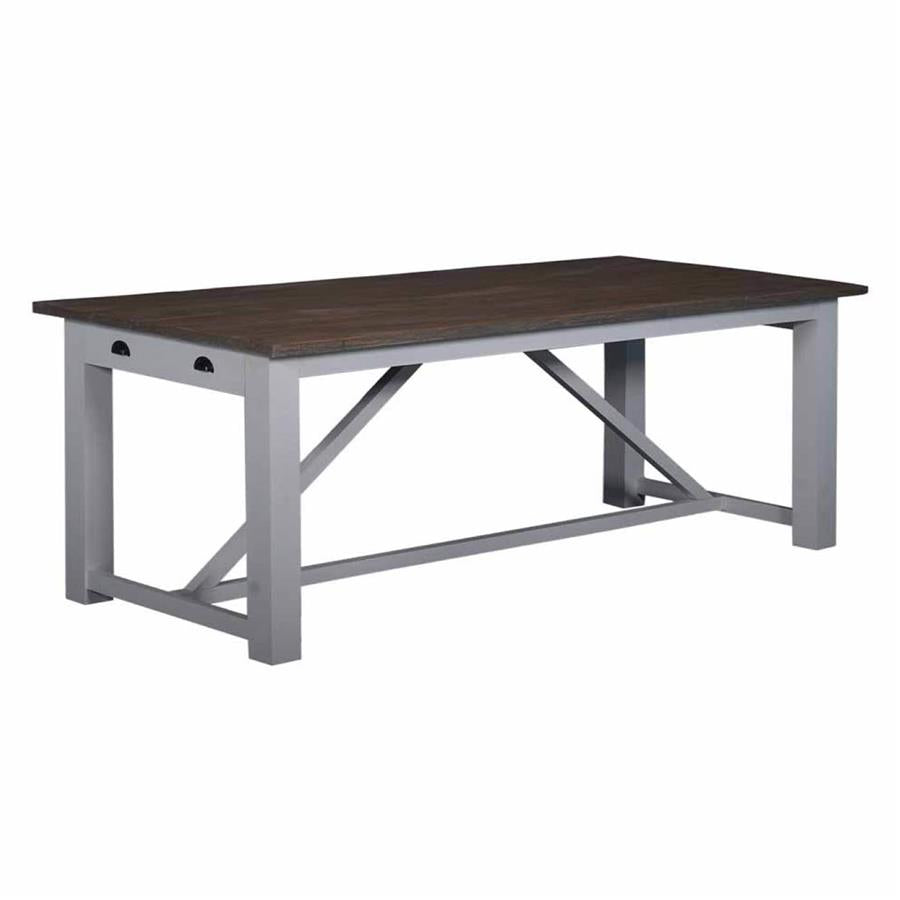 Napoli Dining table | Teak wood (recycled) | White